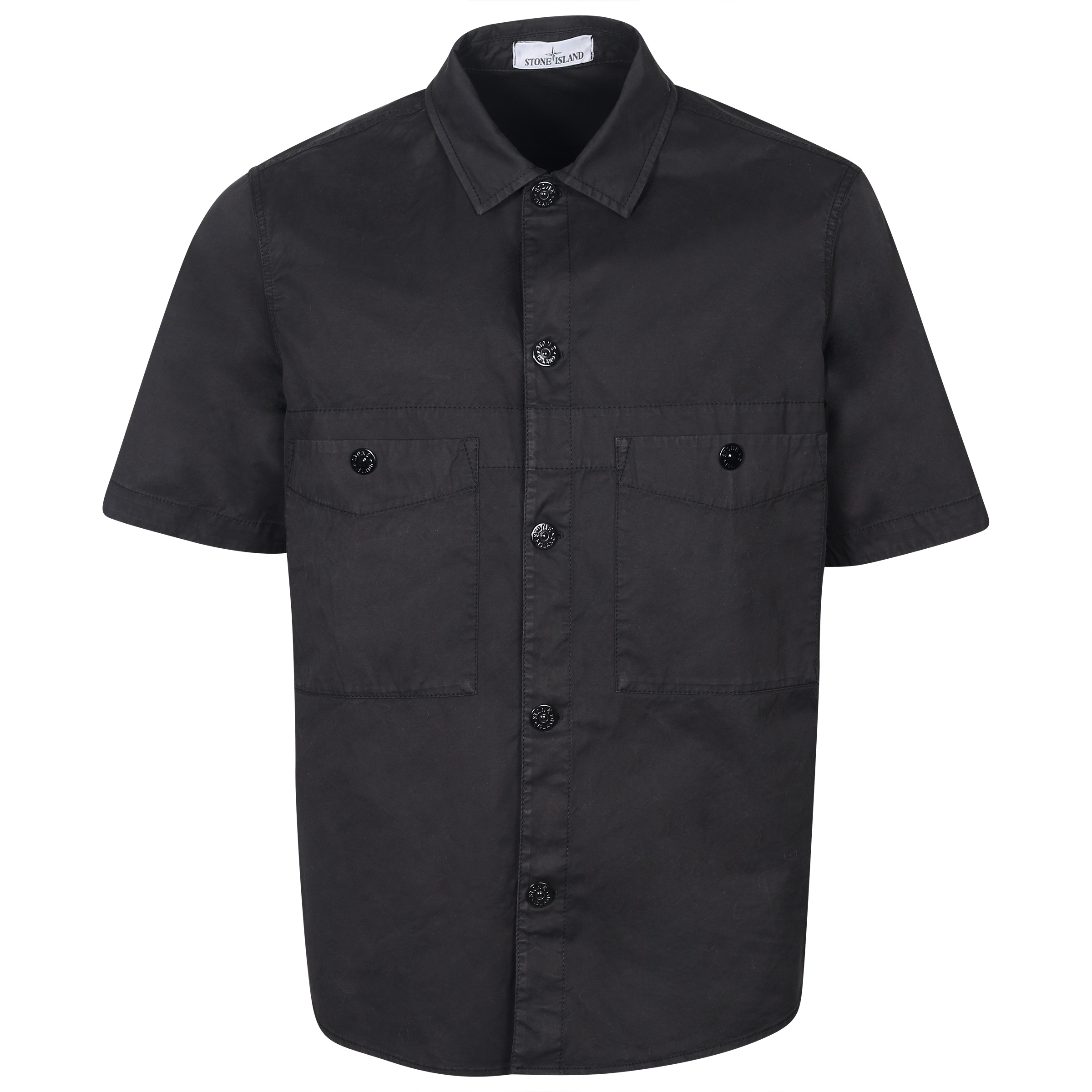 Stone Island Short Sleeve Overshirt Black