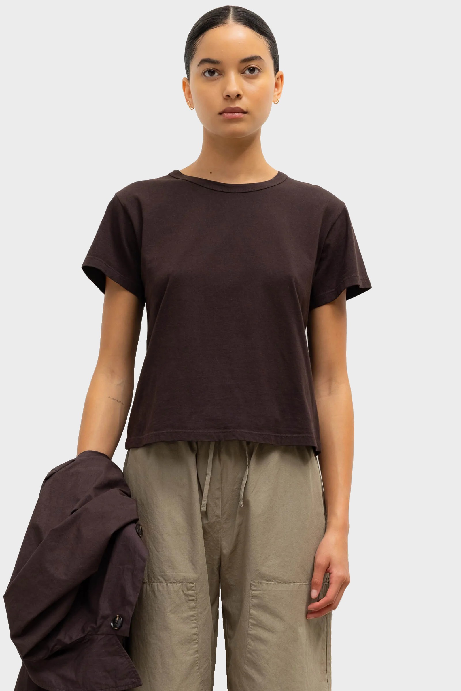 LESET T-Shirt Margo in Chocolate