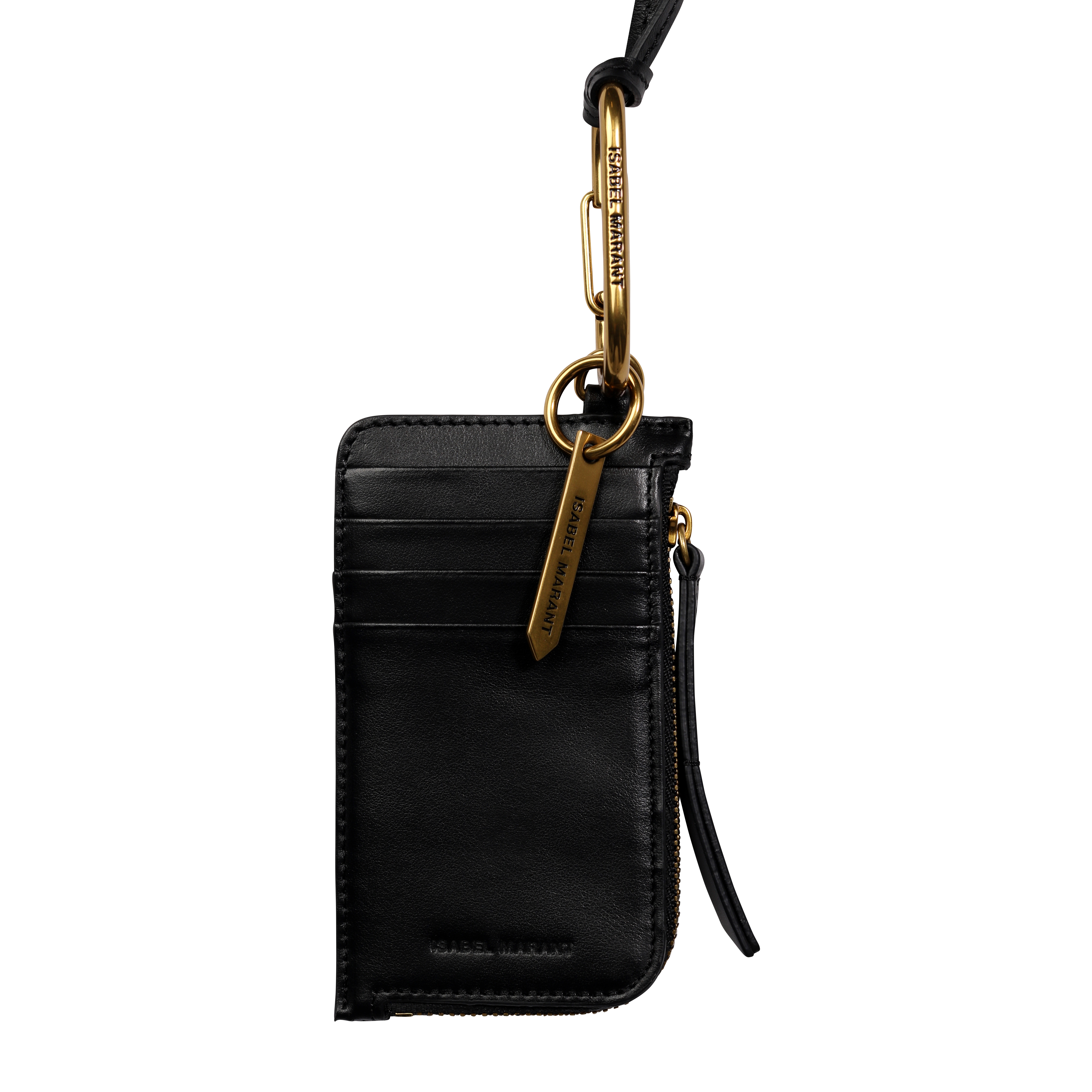 Isabel Marant Unisex Wallet and Key Holder Nysben Black