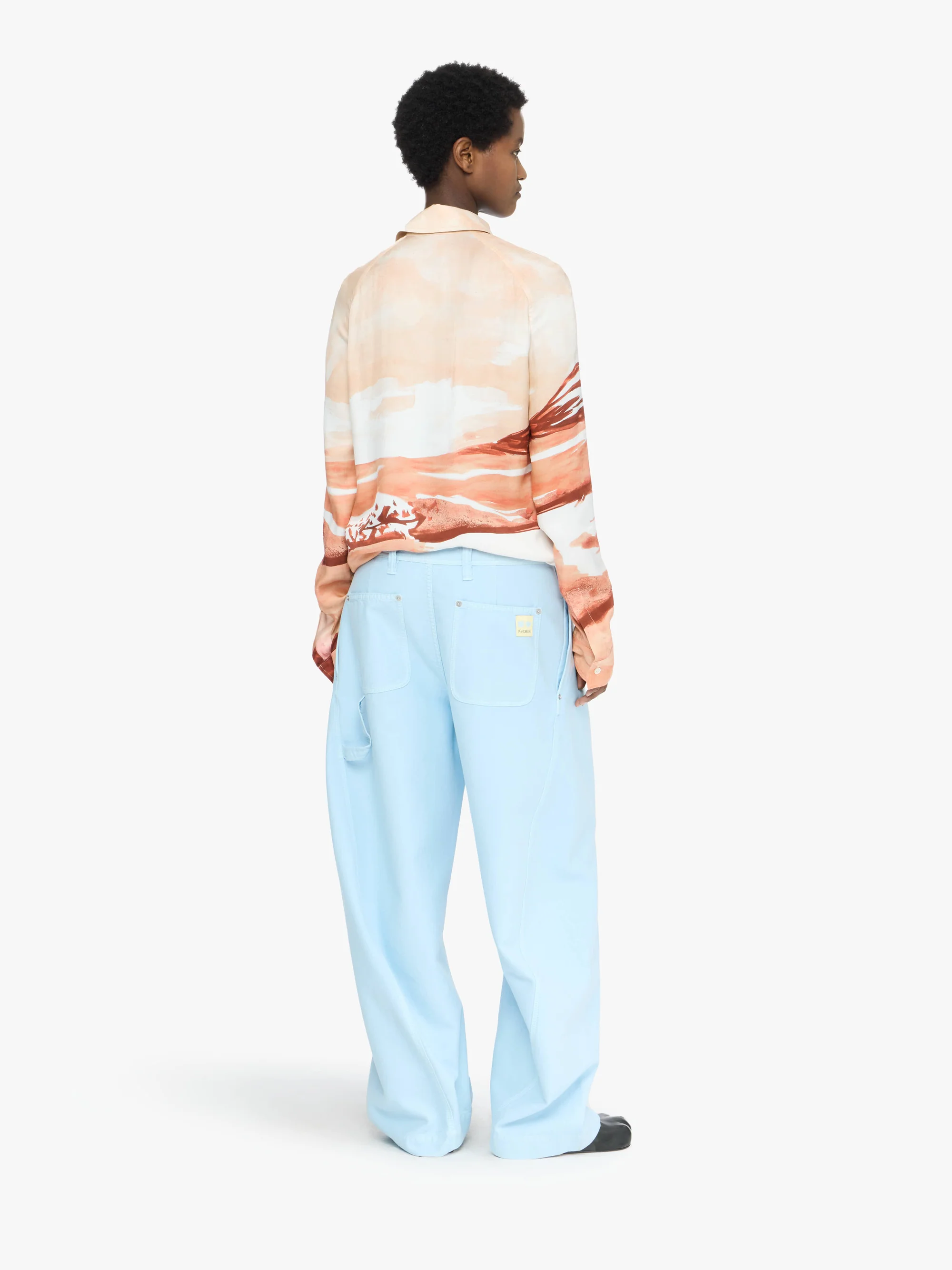 JW ANDERSON Twisted Seam Pant in Pale Blue