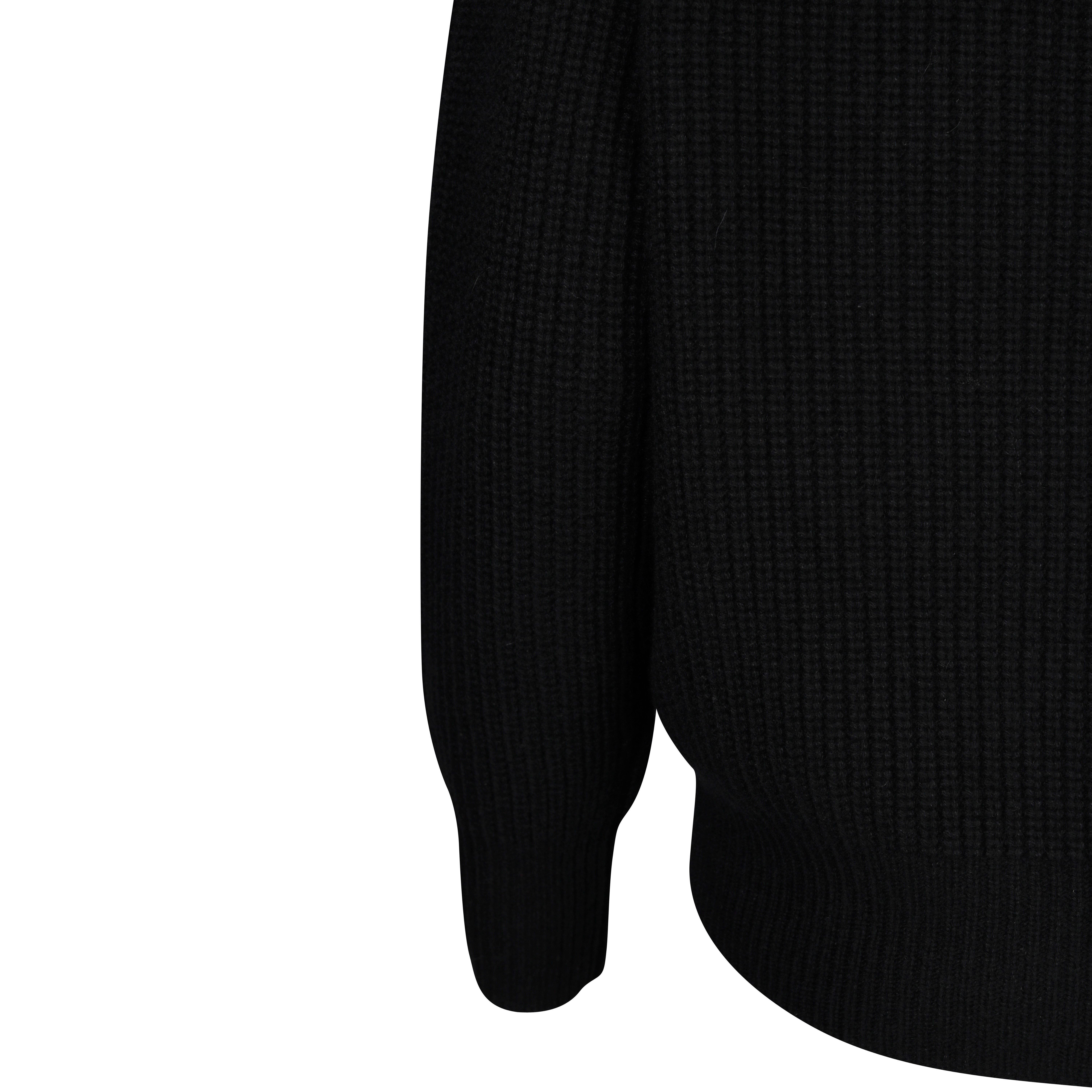 Nili Lotan Hester Half Zip Cashmere Sweater in Black S