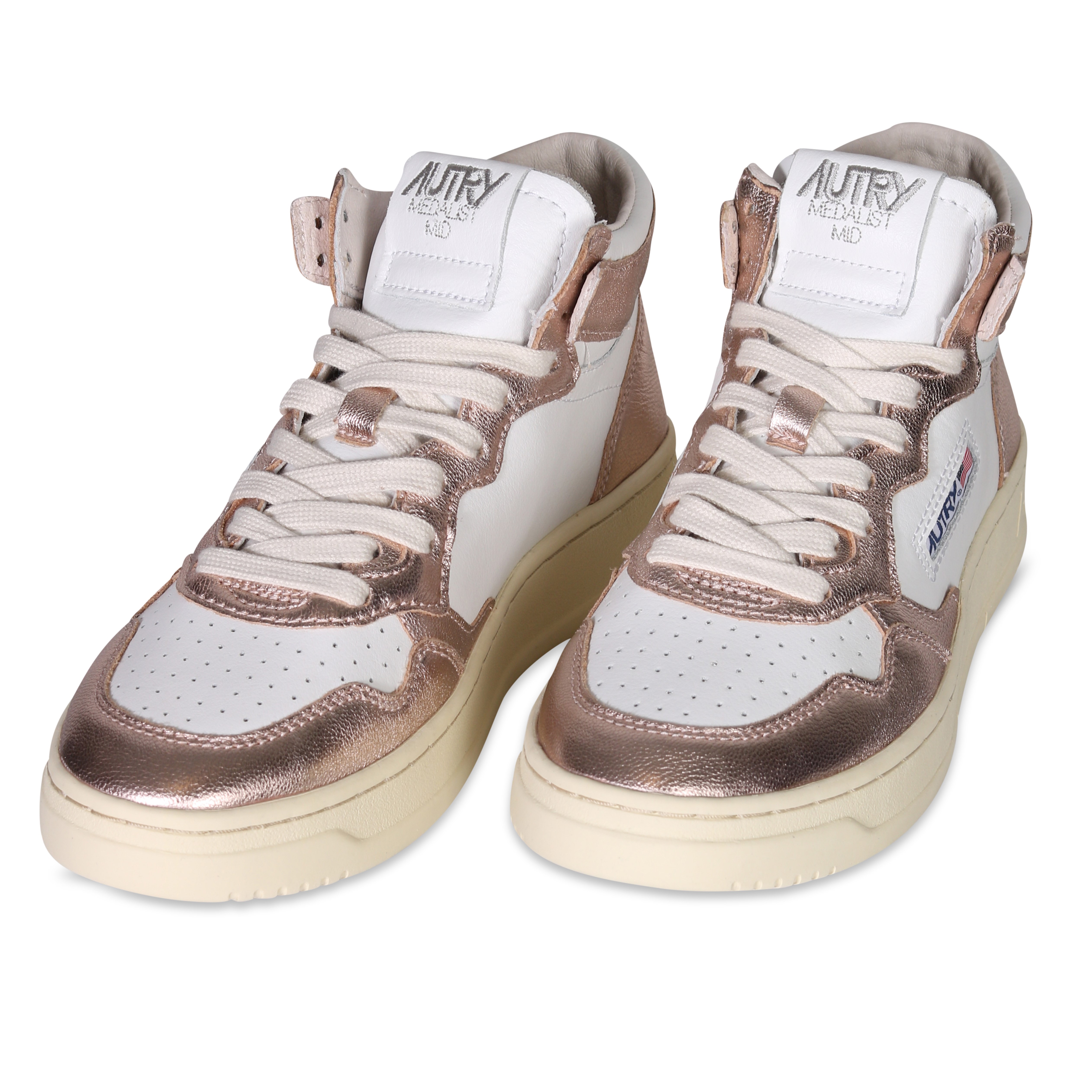 Autry Action Shoes Mid Sneaker White/Copper 41