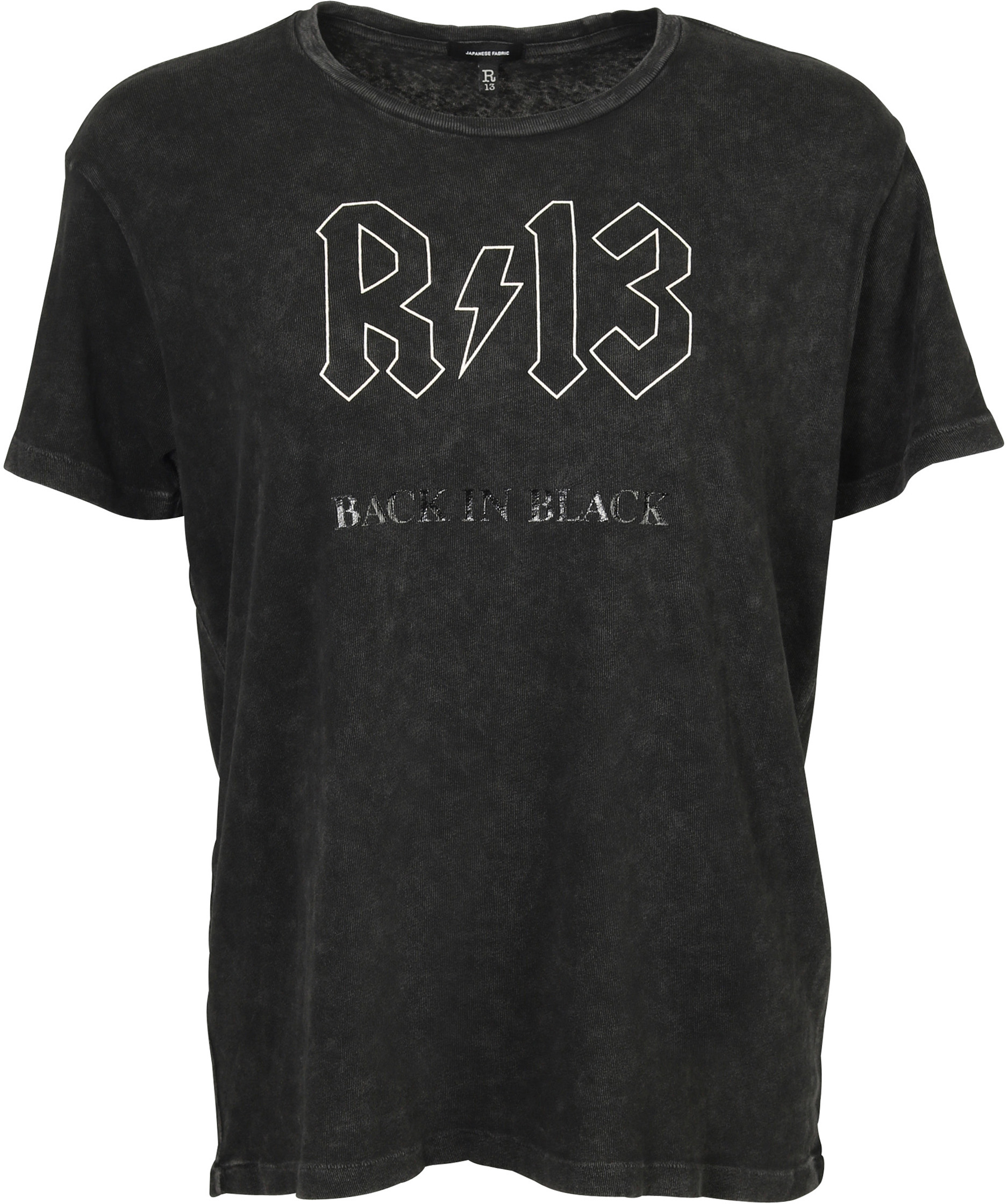 R13 T-Shirt Back In Black S