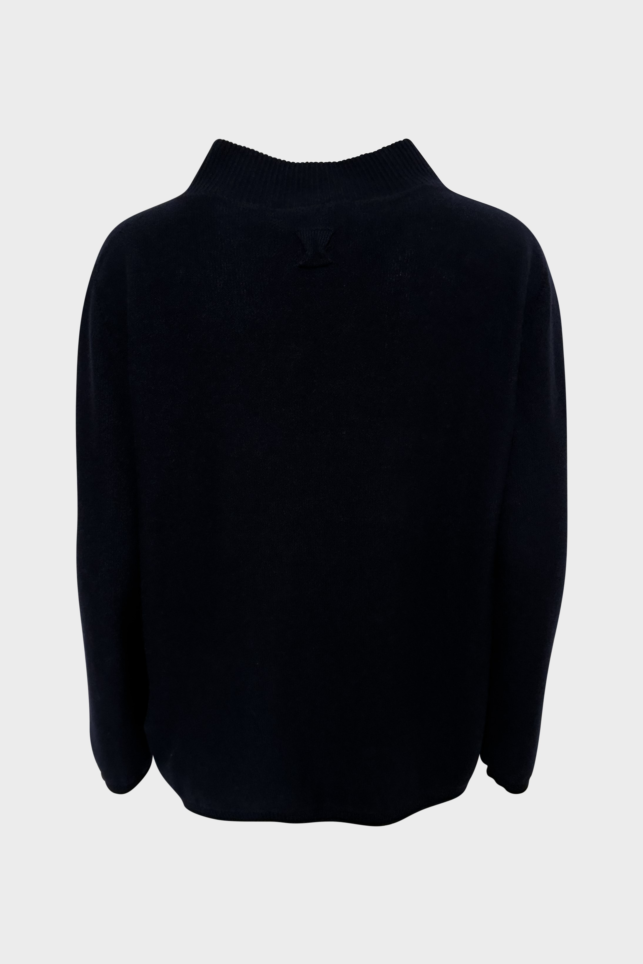 HANNES ROETHER Wool/Cashmere Pullover in Navy