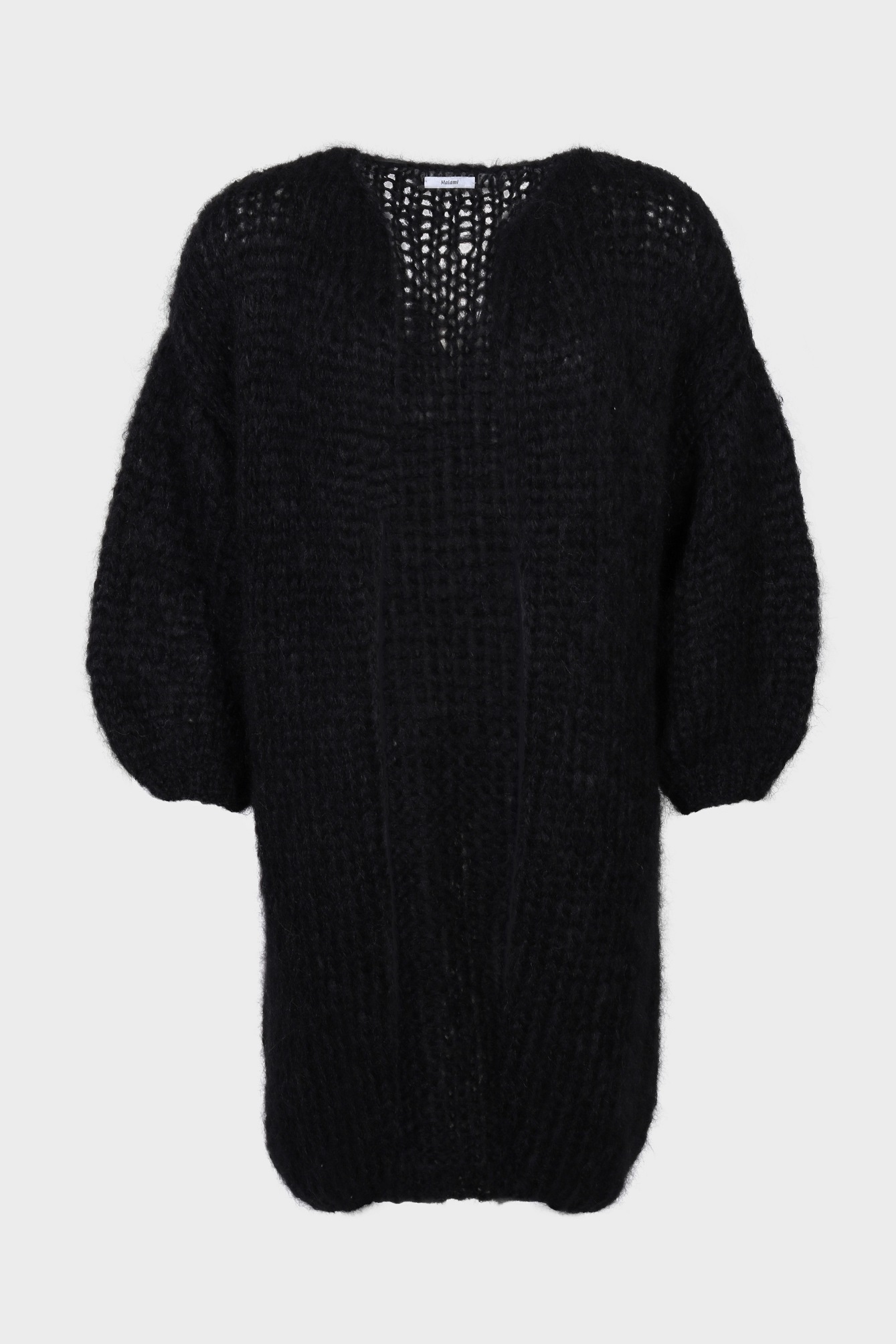 MAIAMI Short Knit Coat in Black XS MAIAMI Short Knit Coat in Black S/M