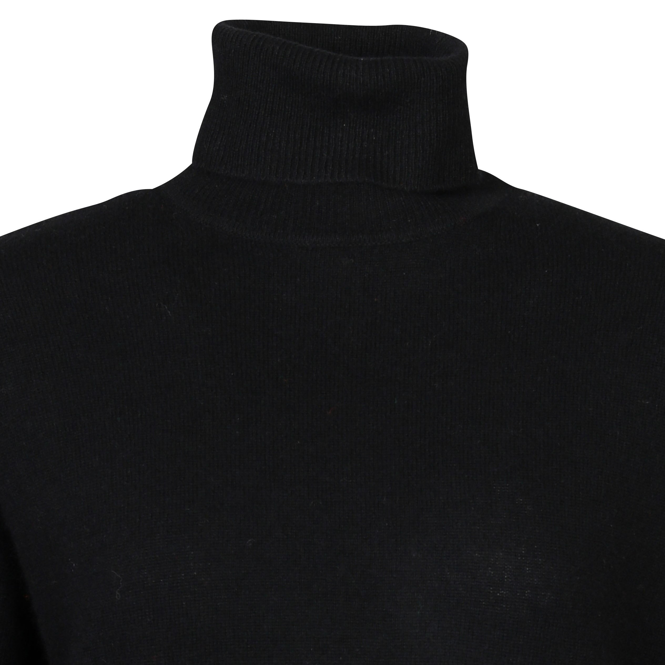 Absolut Cashmere Ambre Turtle Neck in Noir M