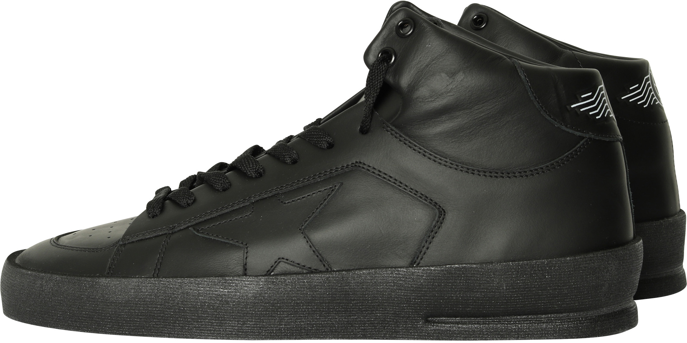 Golden Goose Mid Stardan Black/Black Star