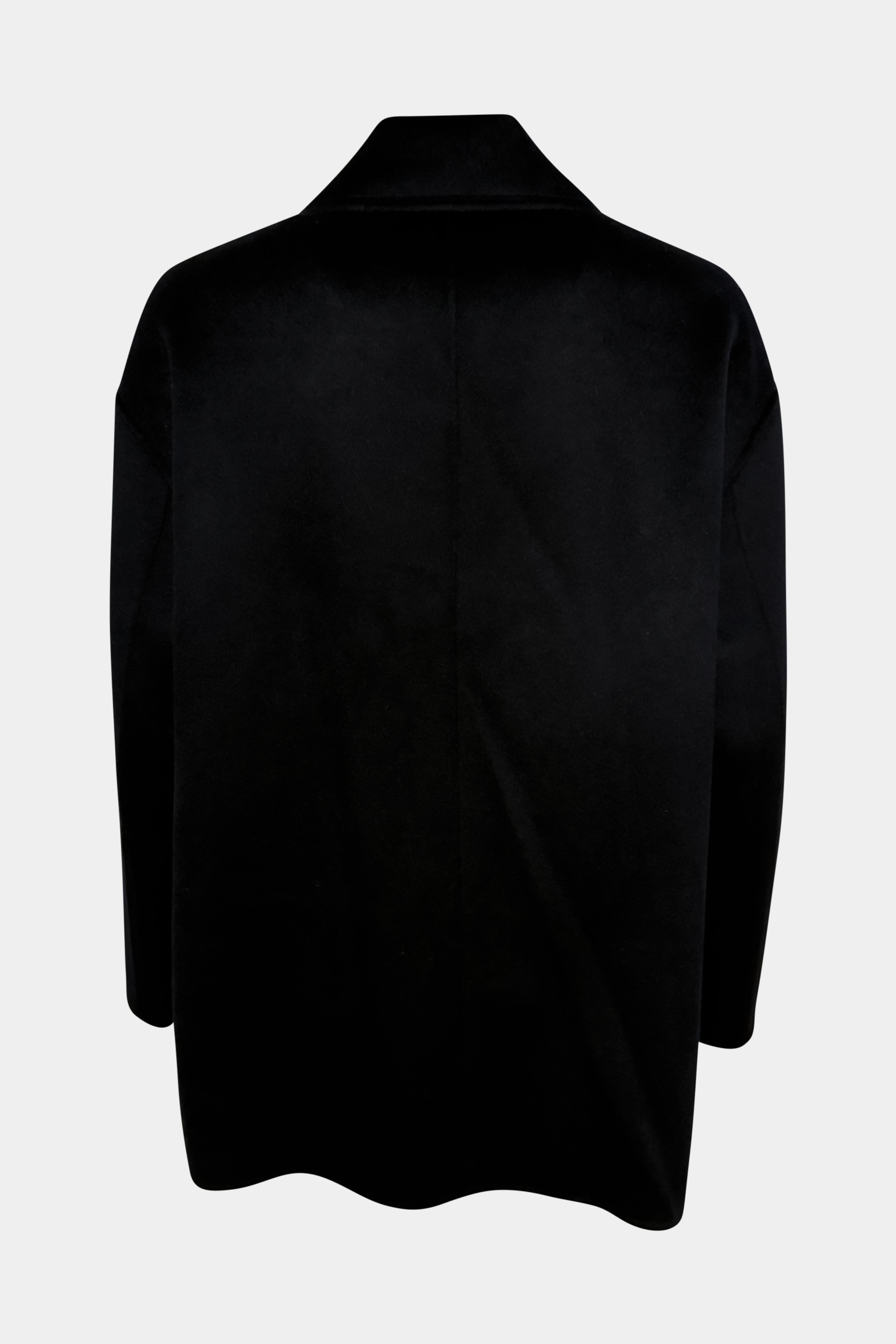 FLONA Soft Wool Caban Jacket in Navy