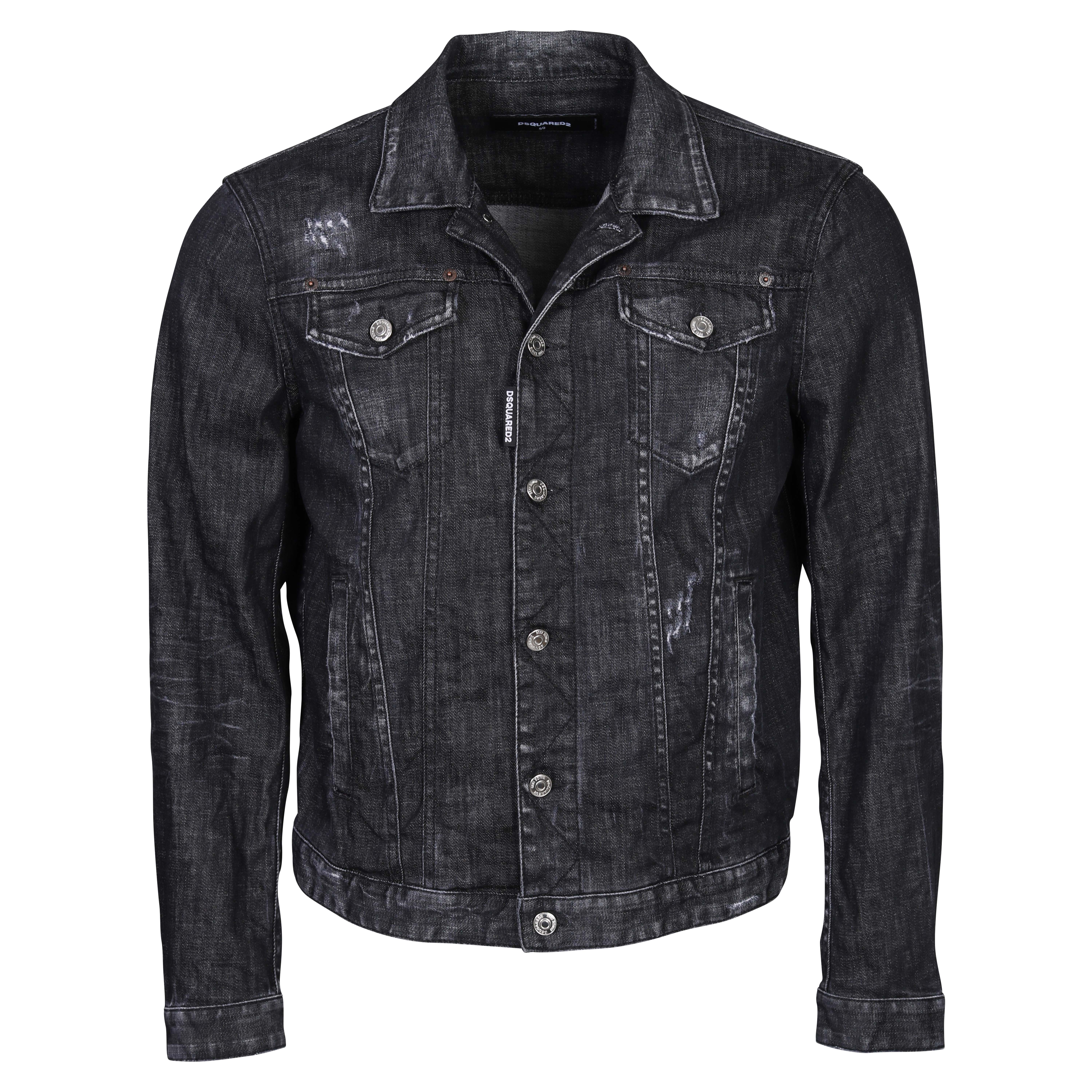 Dsquared Denim Jacket Black Washed