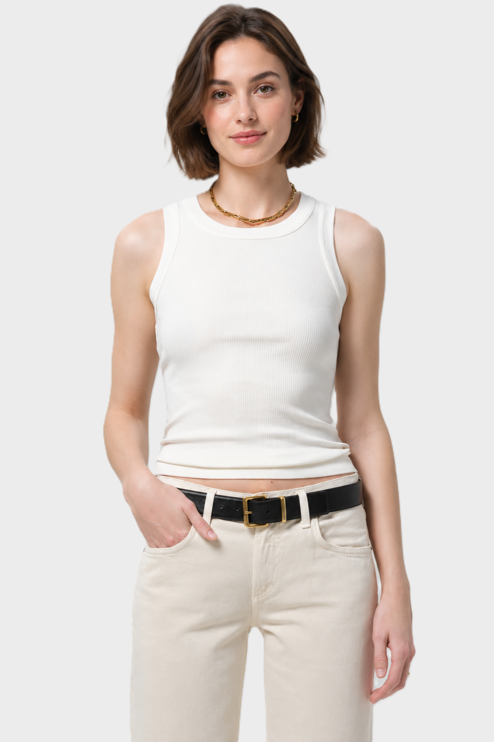 CITIZENS OF HUMANITY Isabel Tank Top in White