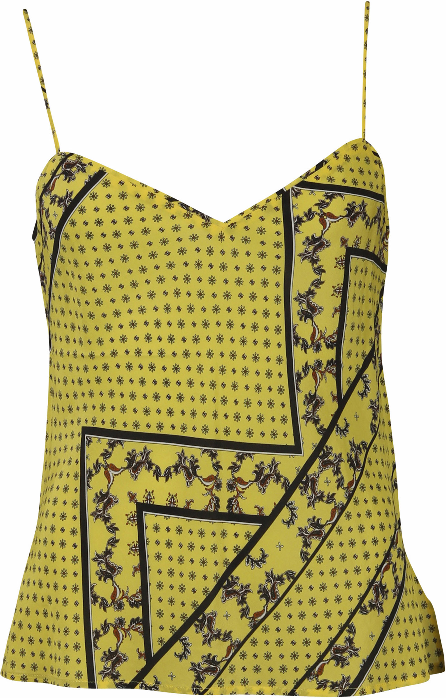 Ganni Top Yellow Printed