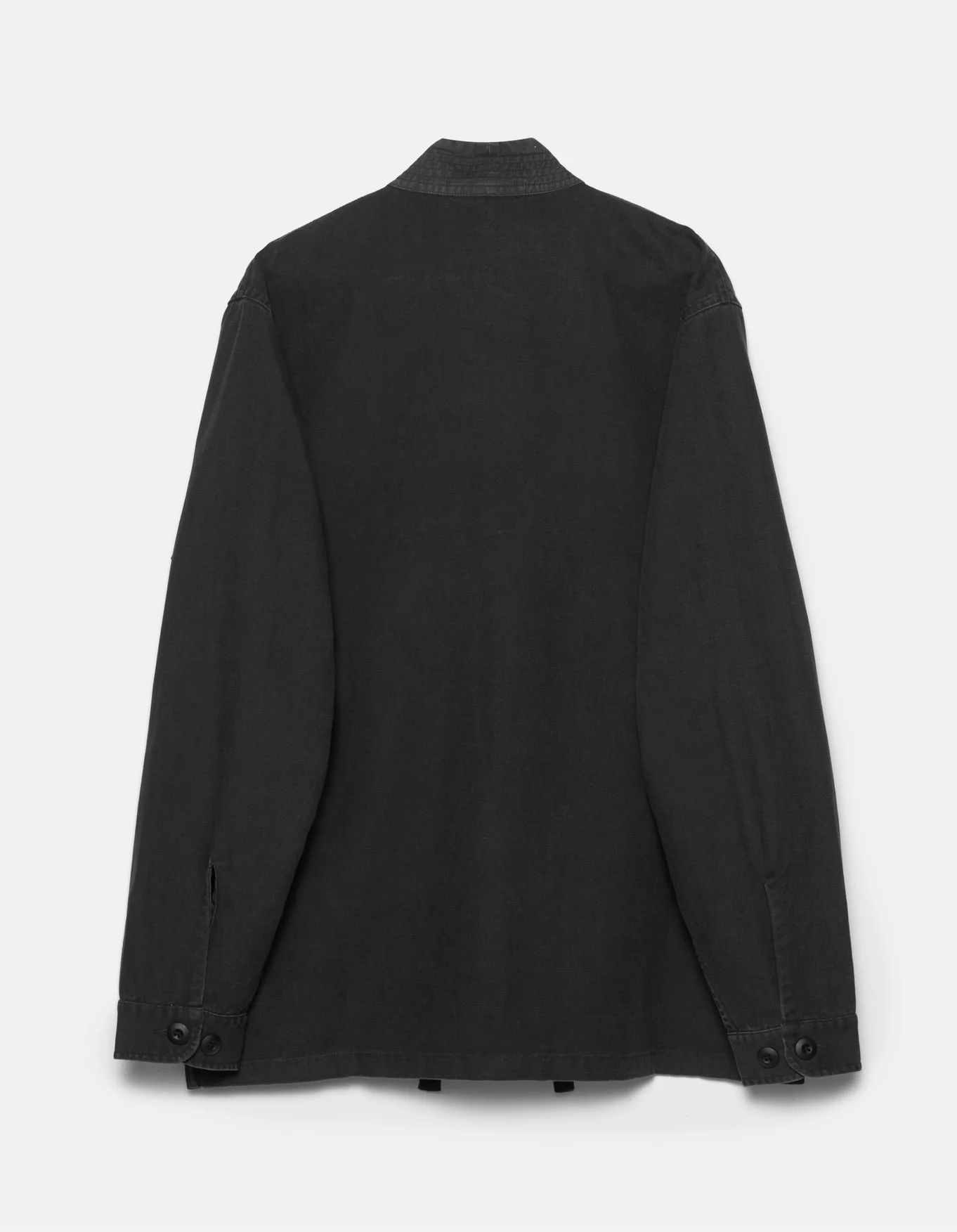 MAHARISHI 4605 Hemp Hanten Shirt in Black
