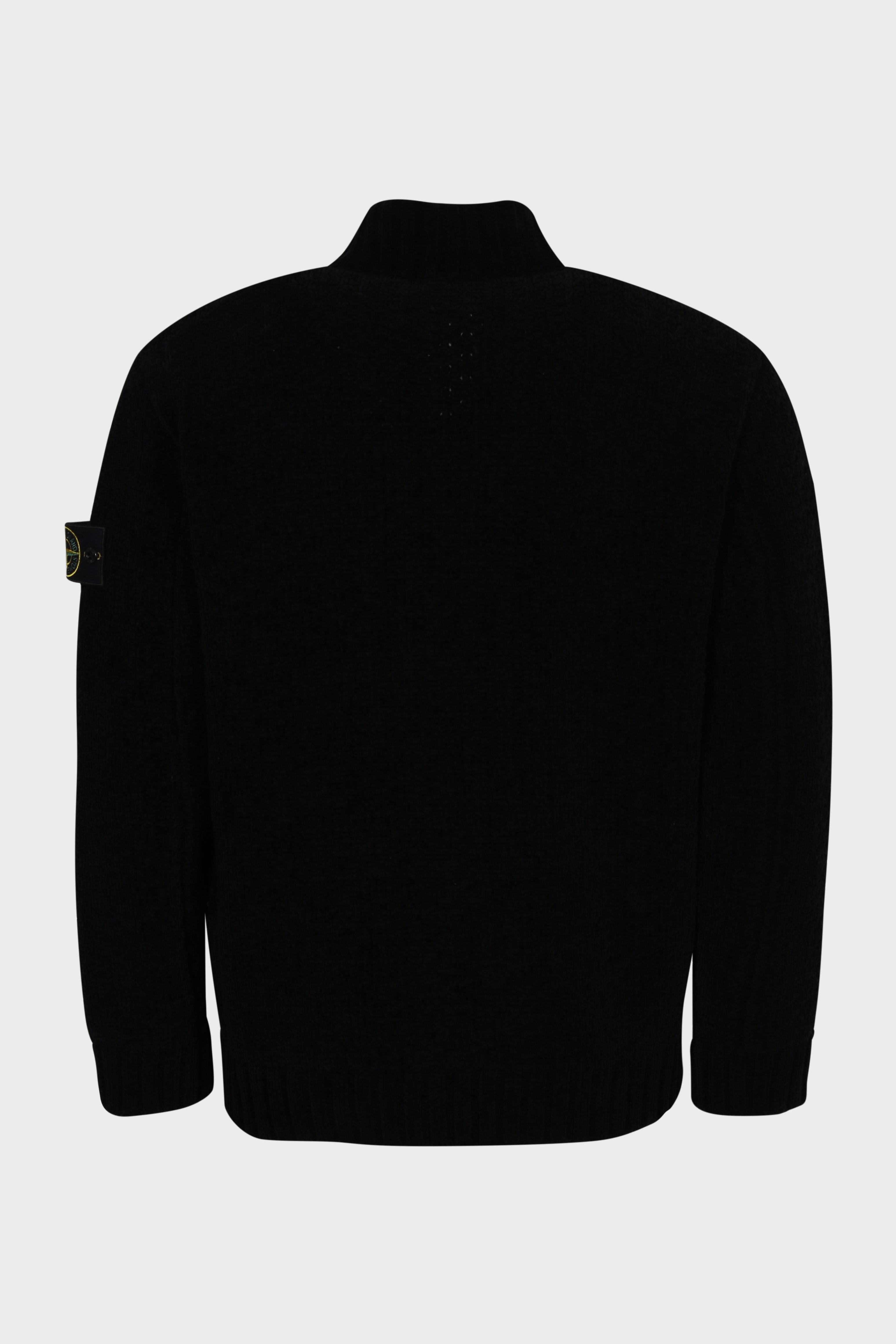 STONE ISLAND Chenille Zip Jacket in Black
