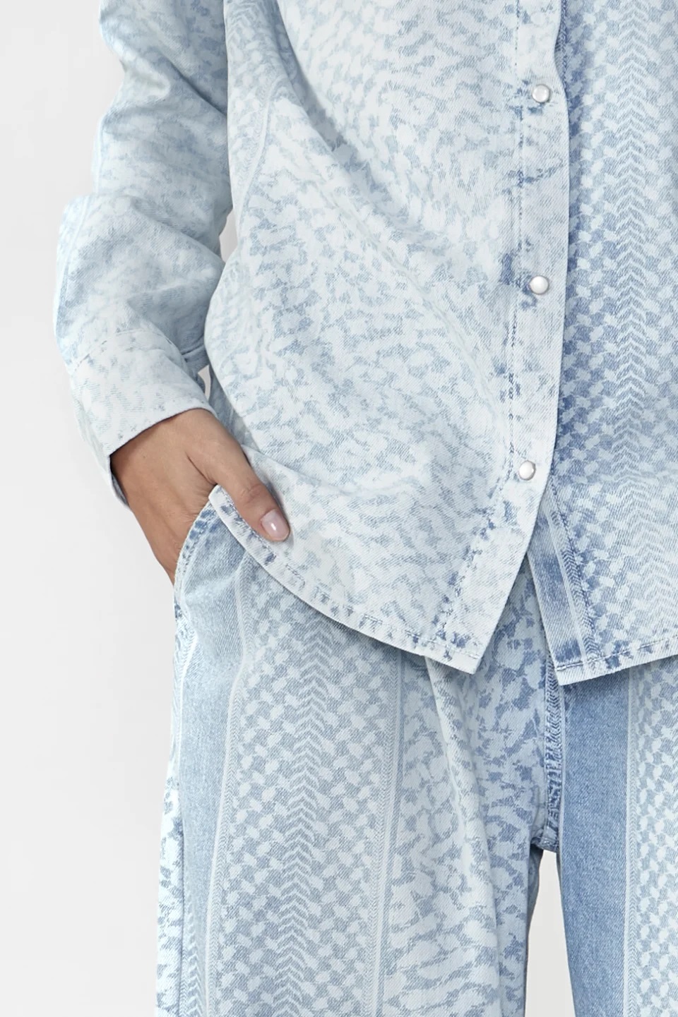 LALA BERLIN Pants Denim Light Blue L