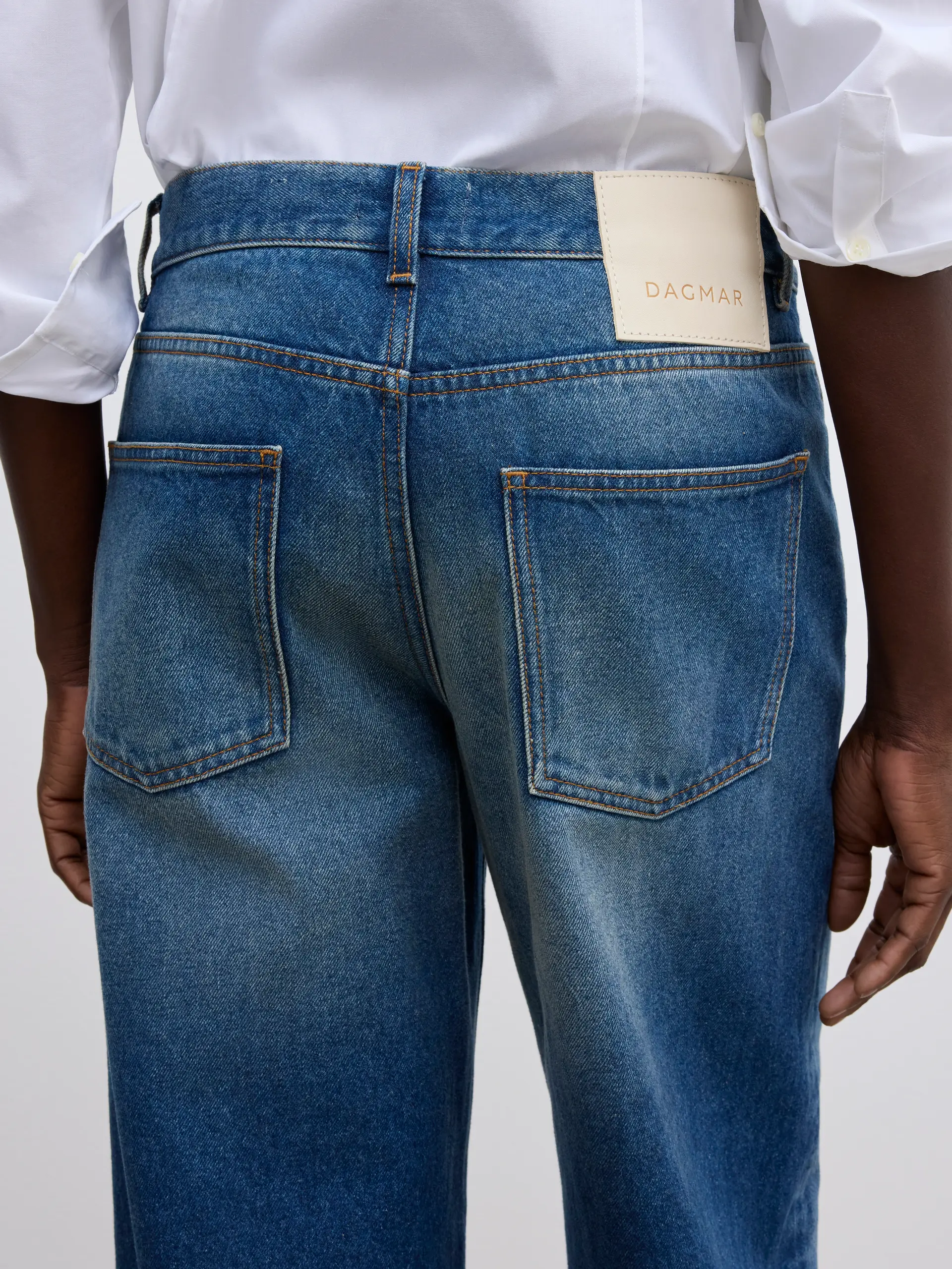 DAGMAR Baggy Fit Jeans in Vintage Blue DAGMAR Baggy Fit Jeans in Vintage Blue