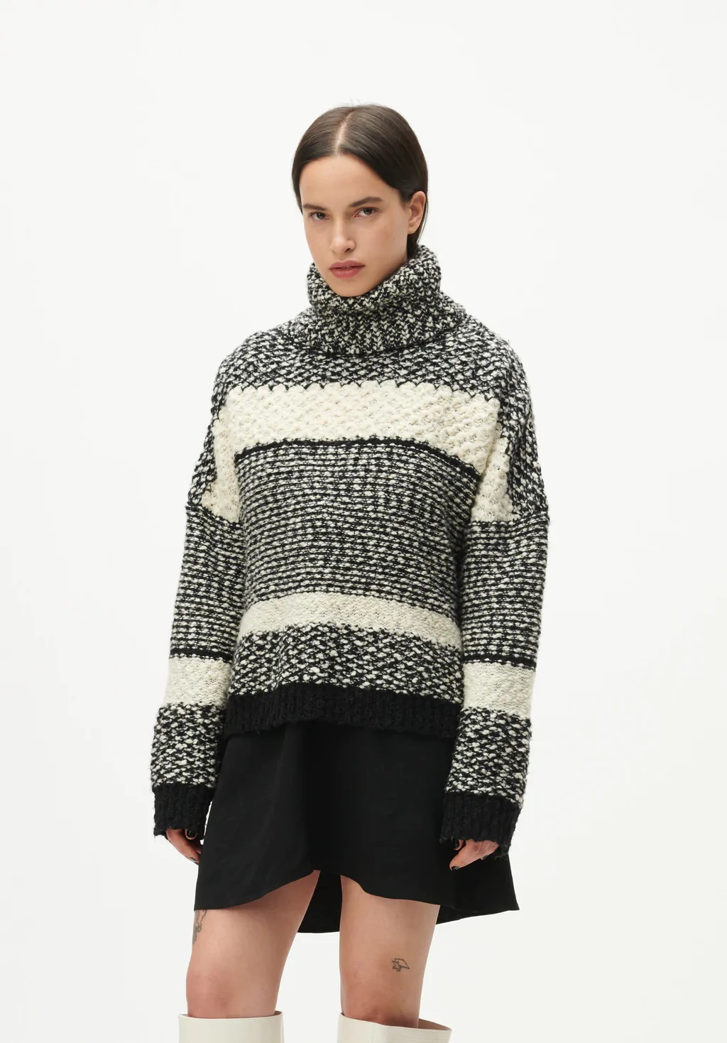 Lala Berlin Jumper Kalea Black/White Stripes