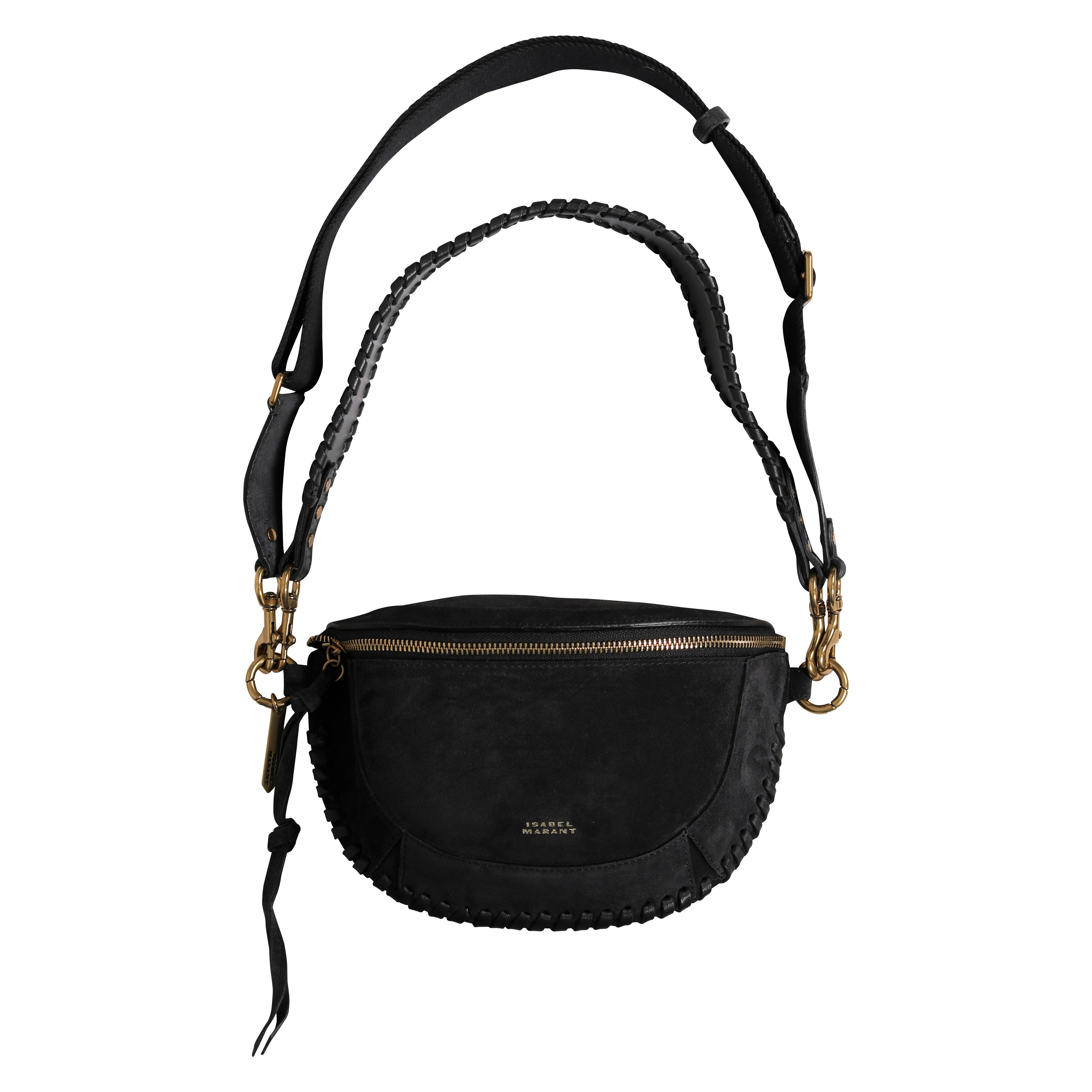 Isabel Marant Skano Fannypack in Black Velvet