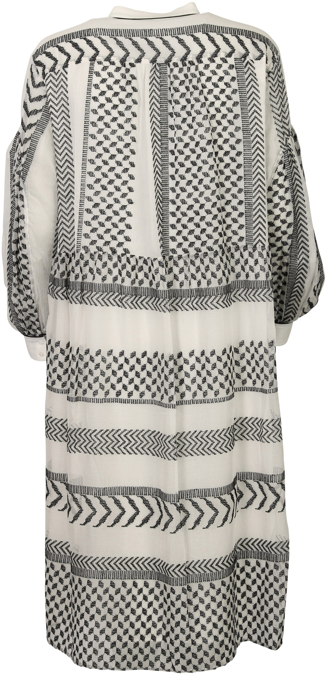 Lala Berlin Dress Dilani X-Stitch Kufiya Embroidered