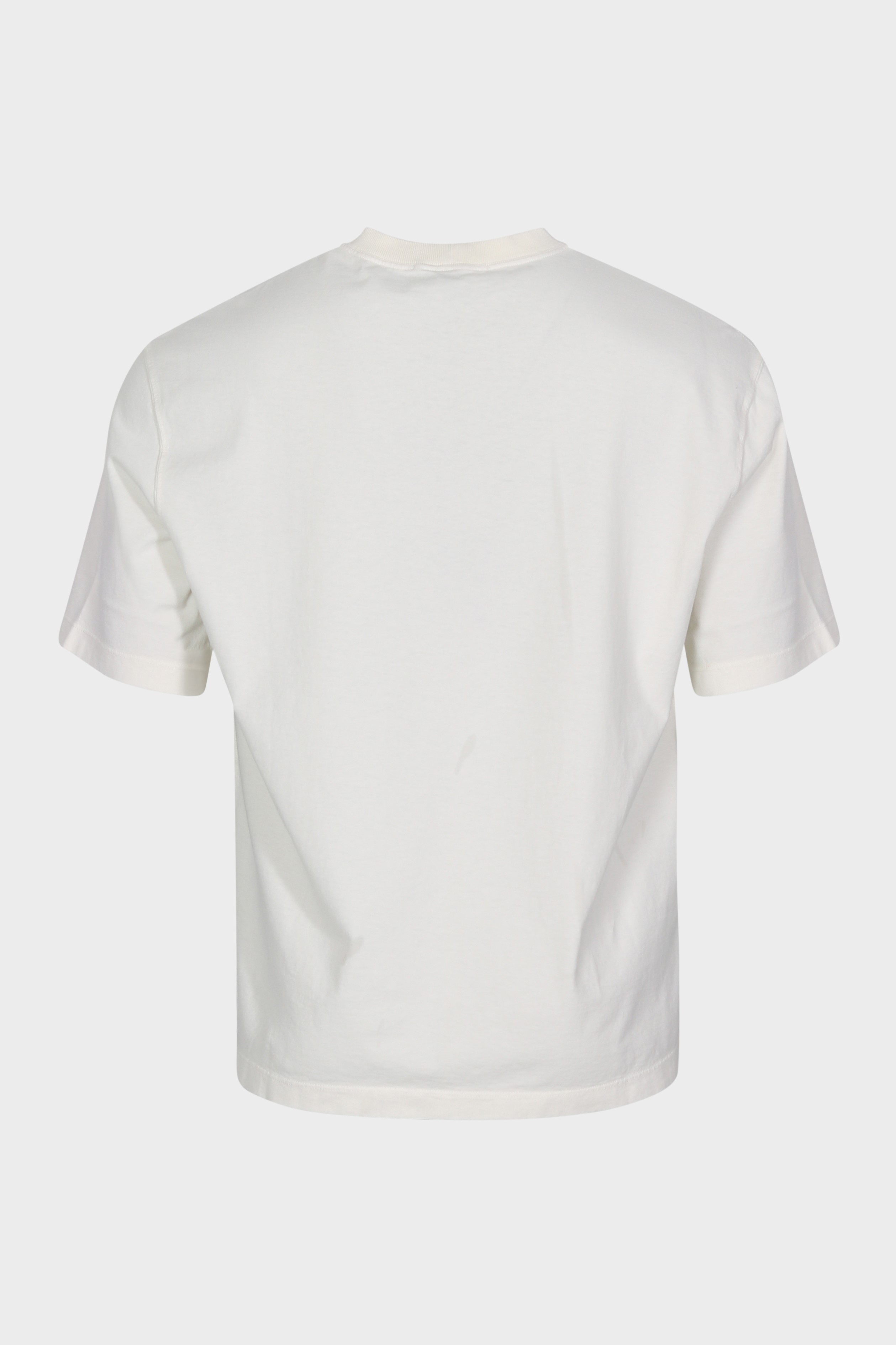 STONE ISLAND Loose Fit Basic T-Shirt in Off White