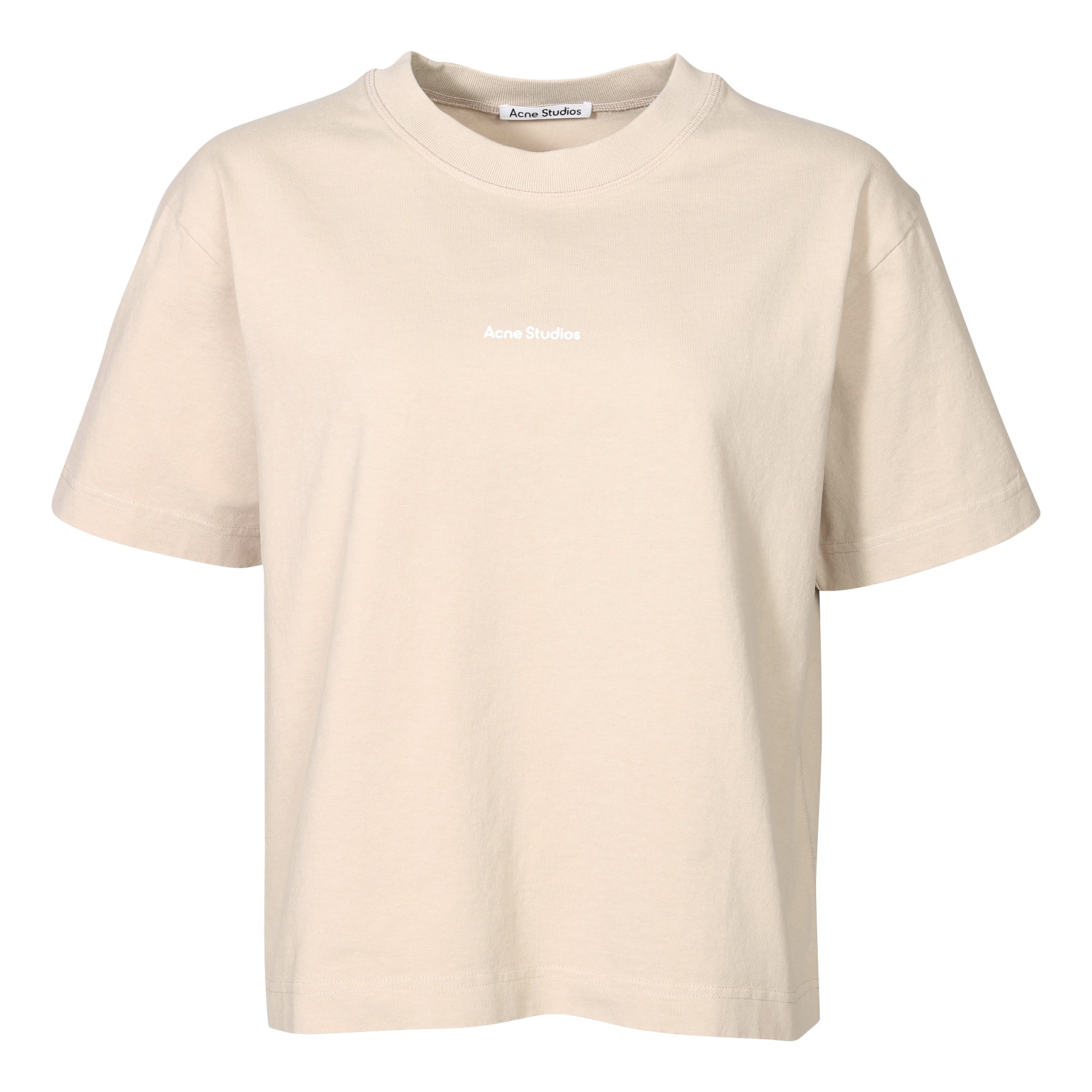 ACNE STUDIOS Stamp T-Shirt in Champagne Beige