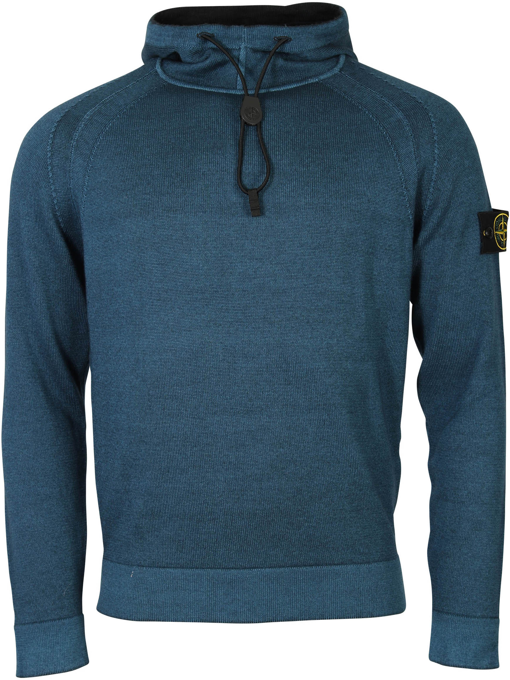 Stone Island Knit Hoodie Blue