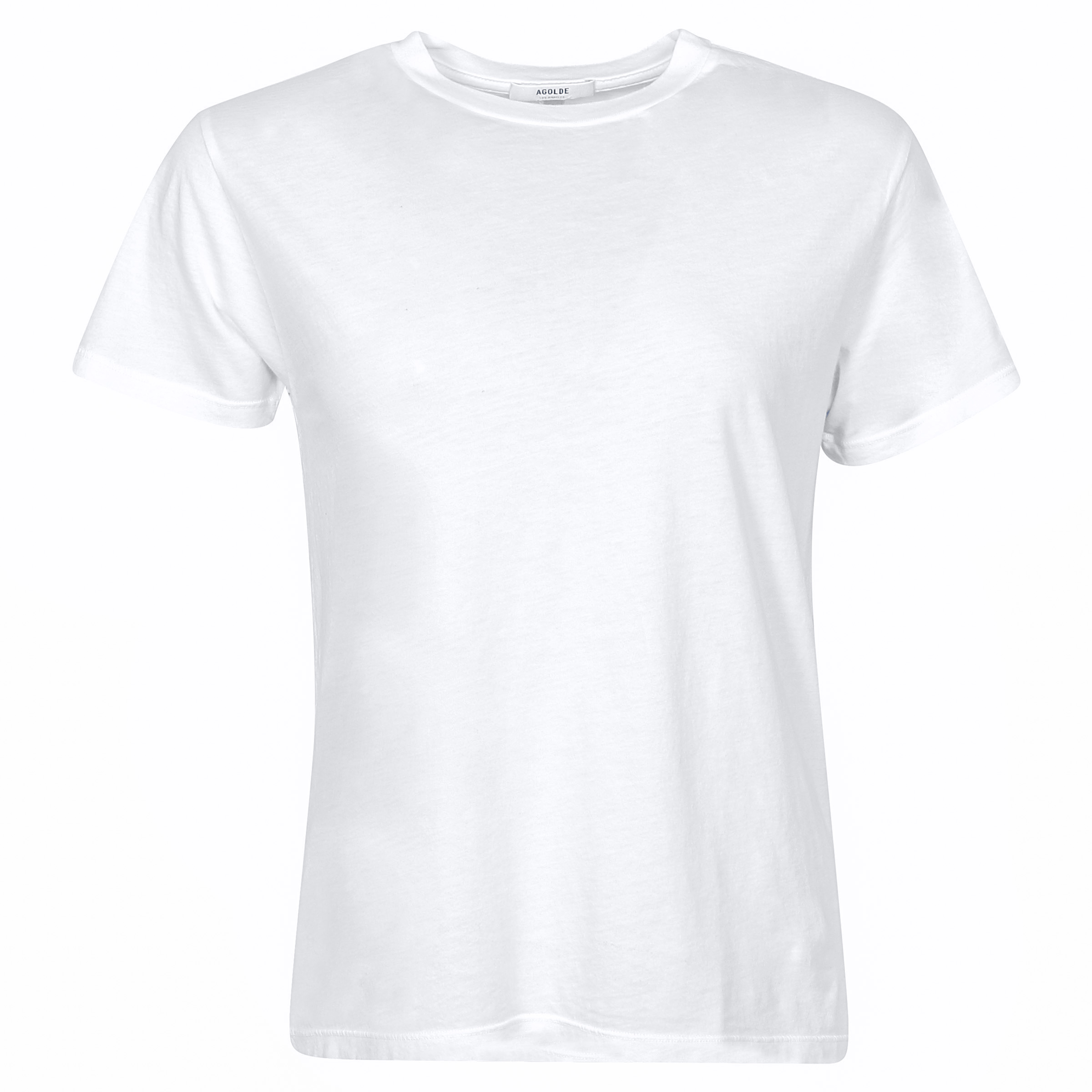 Agolde Crew Neck T-Shirt Rena White S