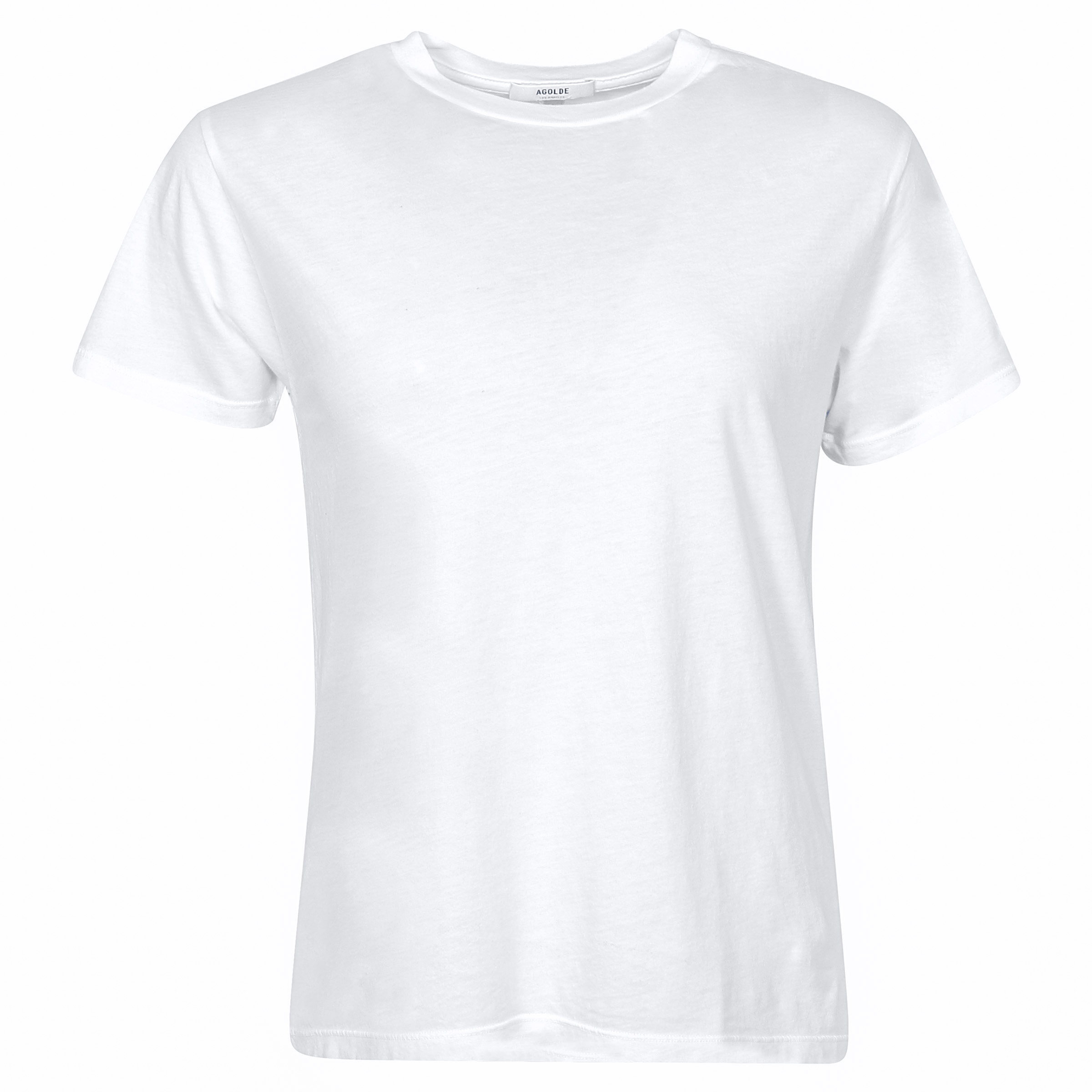 Agolde Crew Neck T-Shirt Rena White