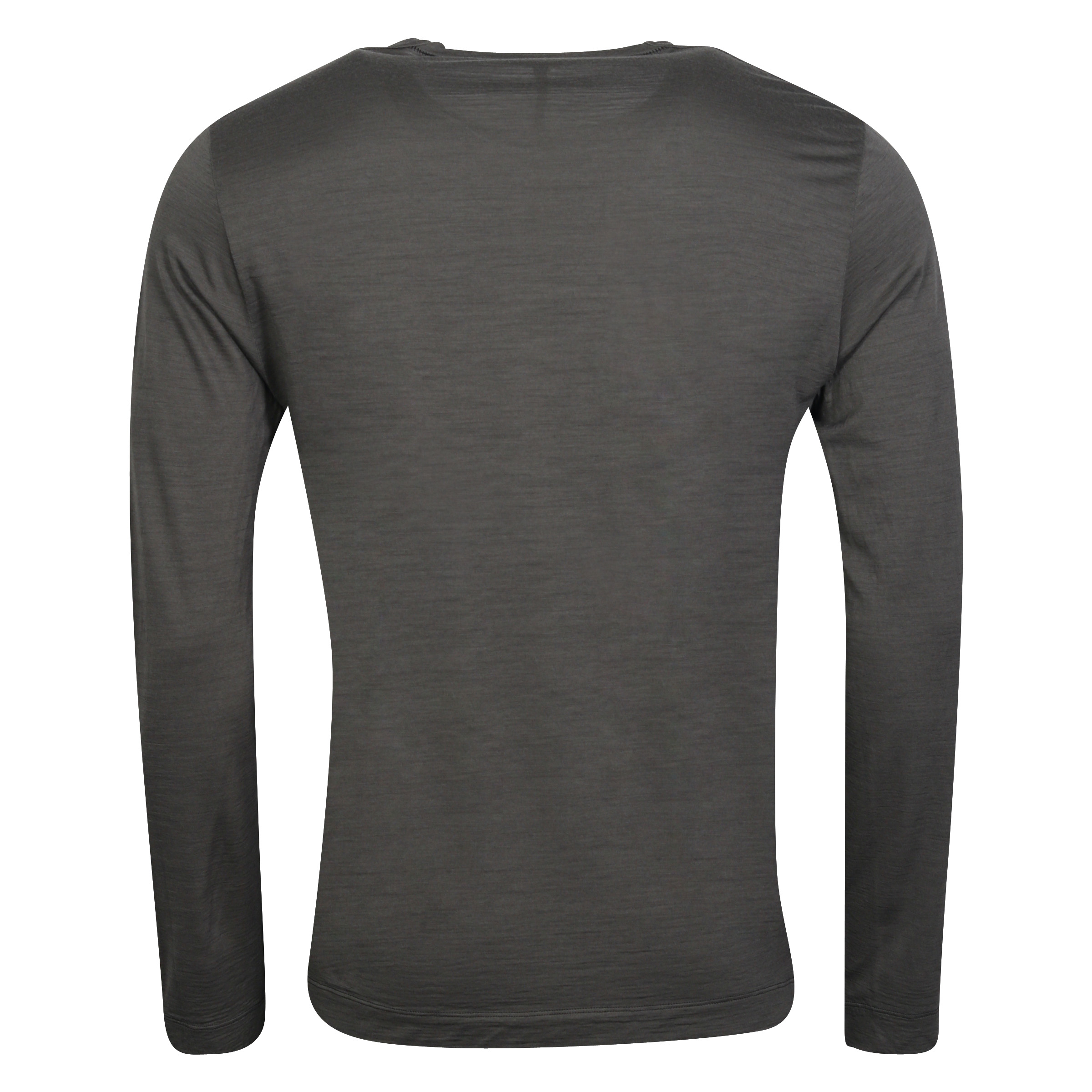 Transit Uomo Wool Longsleeve in Mid Grey