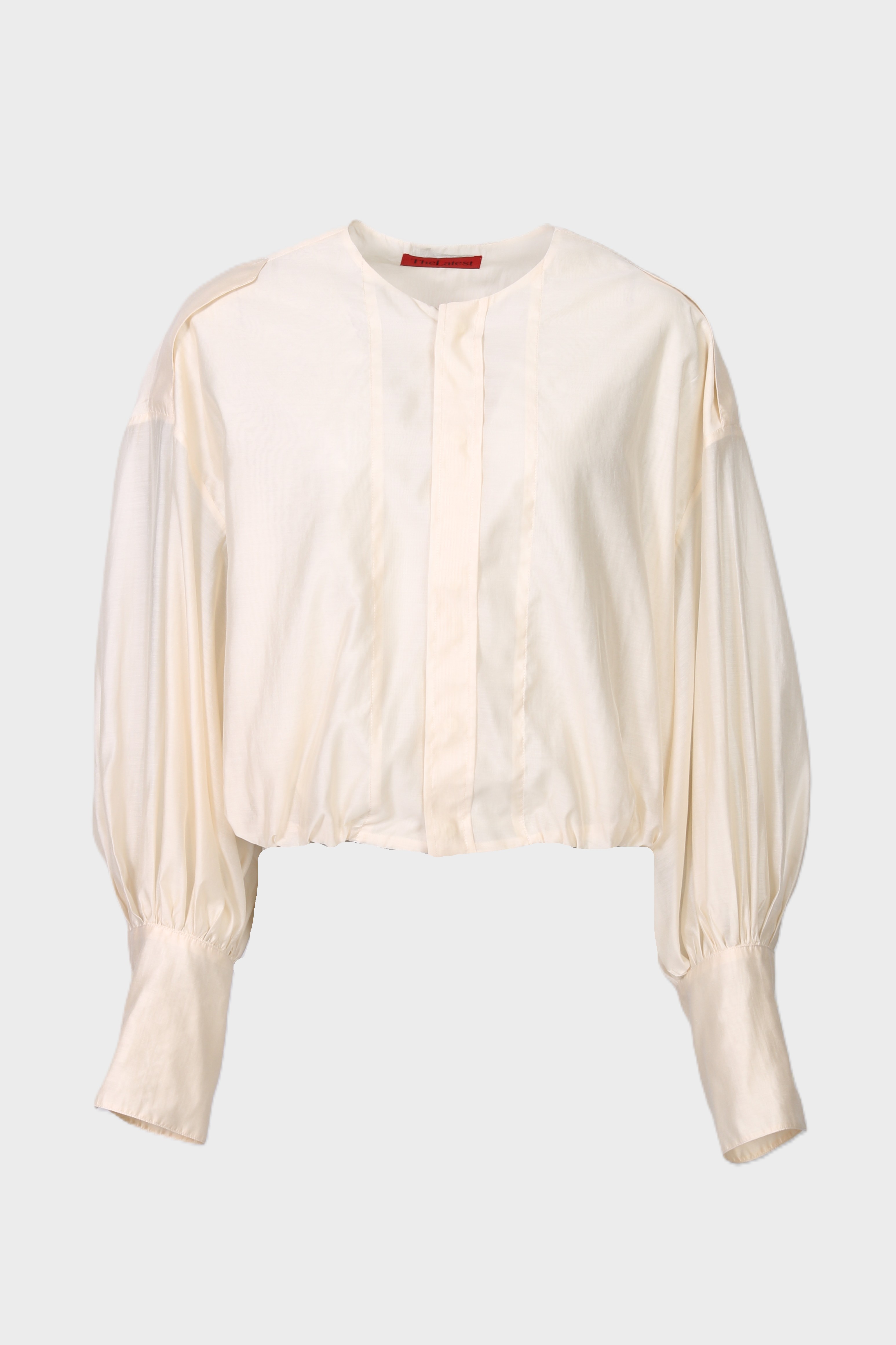 THE LATEST Lightweight Musselin Blouse in Cream