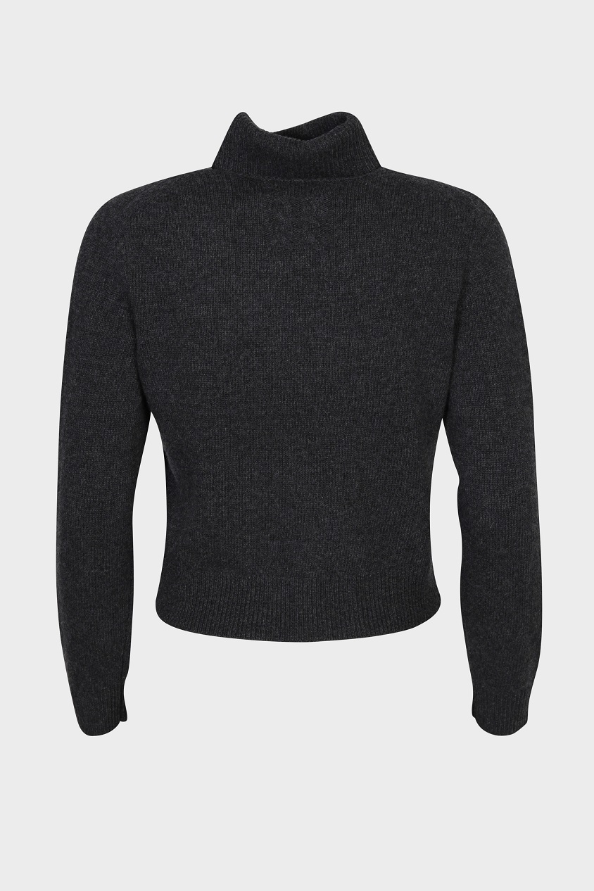 NILI LOTAN Hollyn Sweater in Dark Grey L