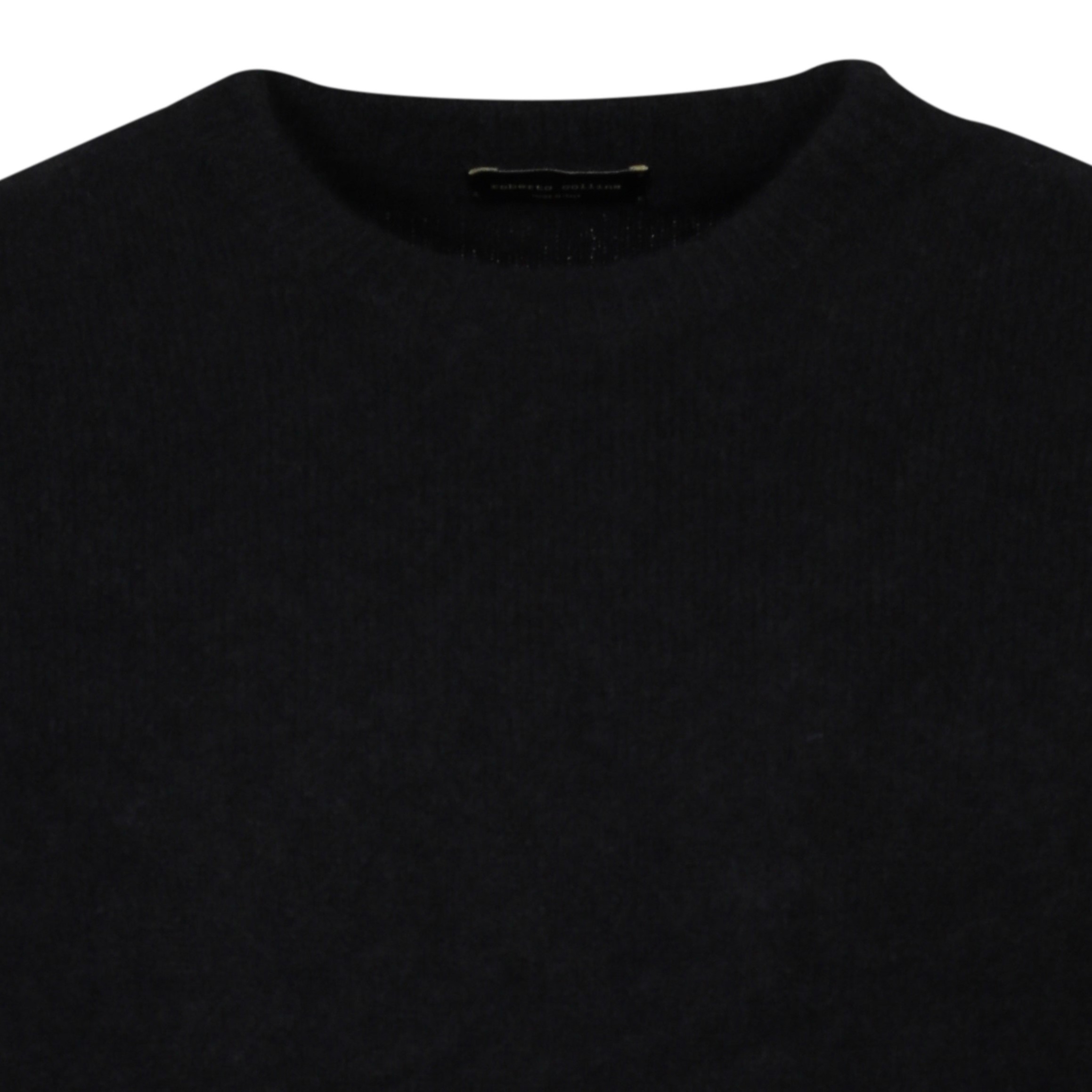 Roberto Collina Fluffy Knit Pullover in Black 48