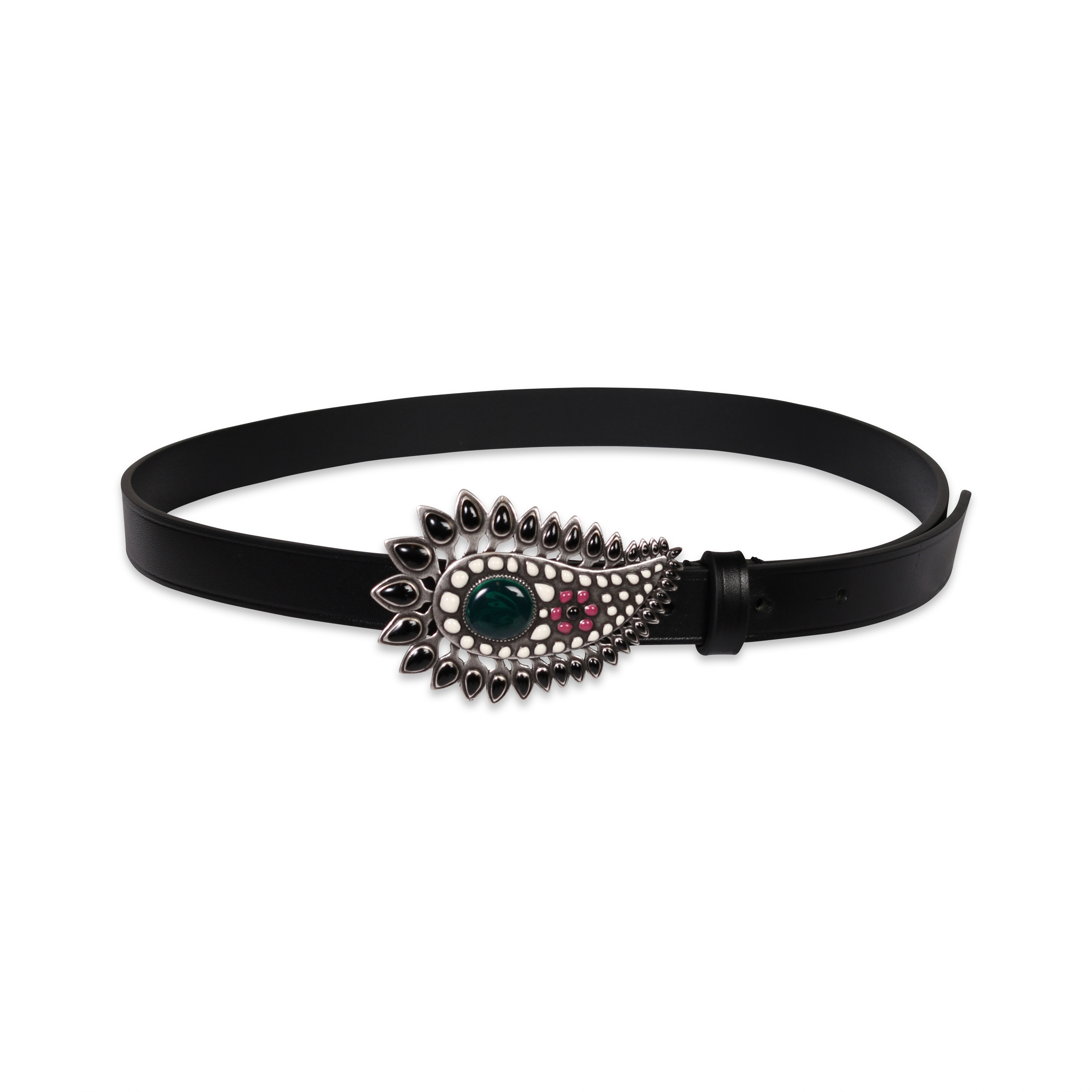 Isabel Marant Alayne Belt in Black / Silver 80