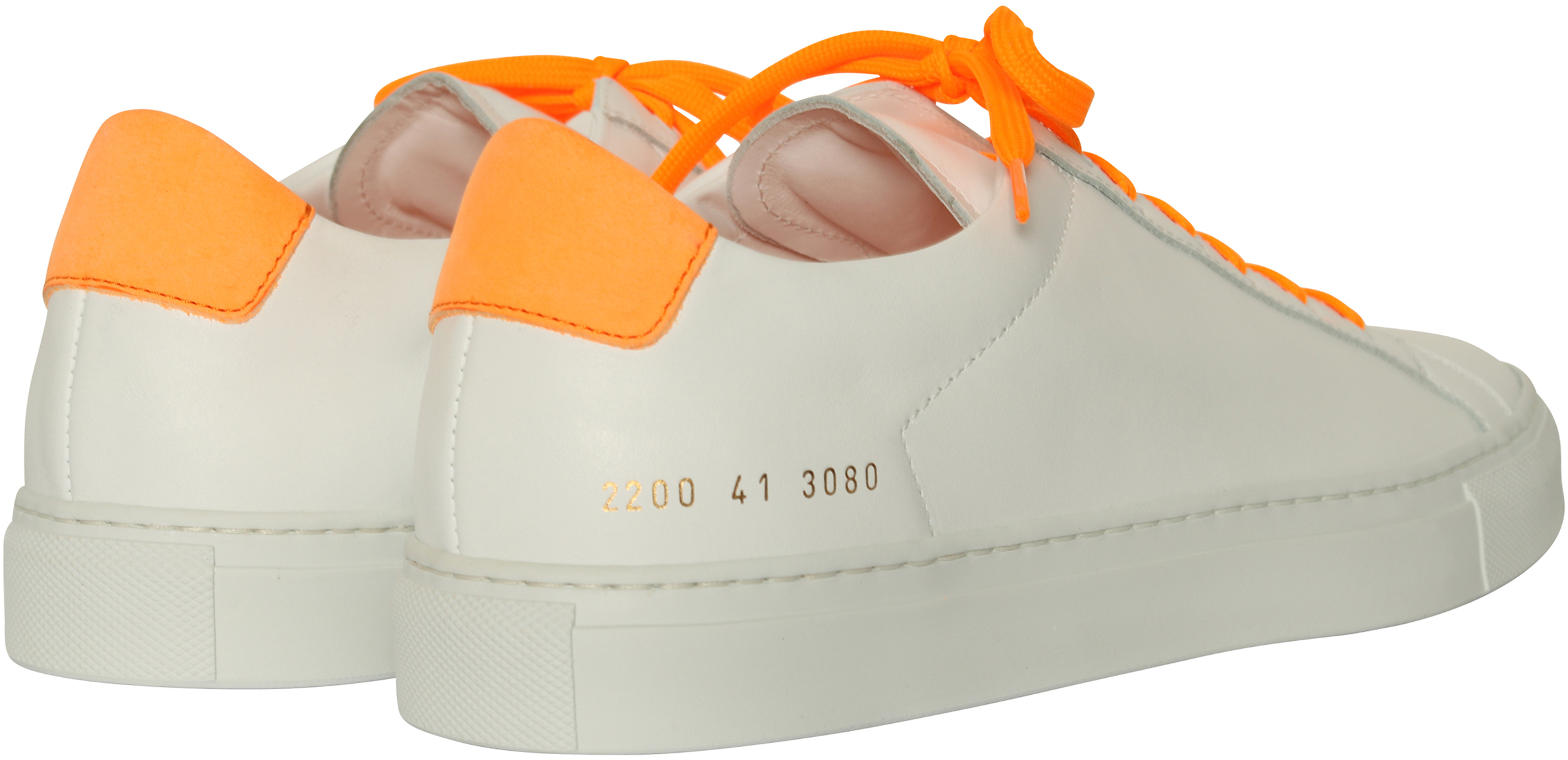 Common Projects Sneaker Retro Low Fluo White/Orange