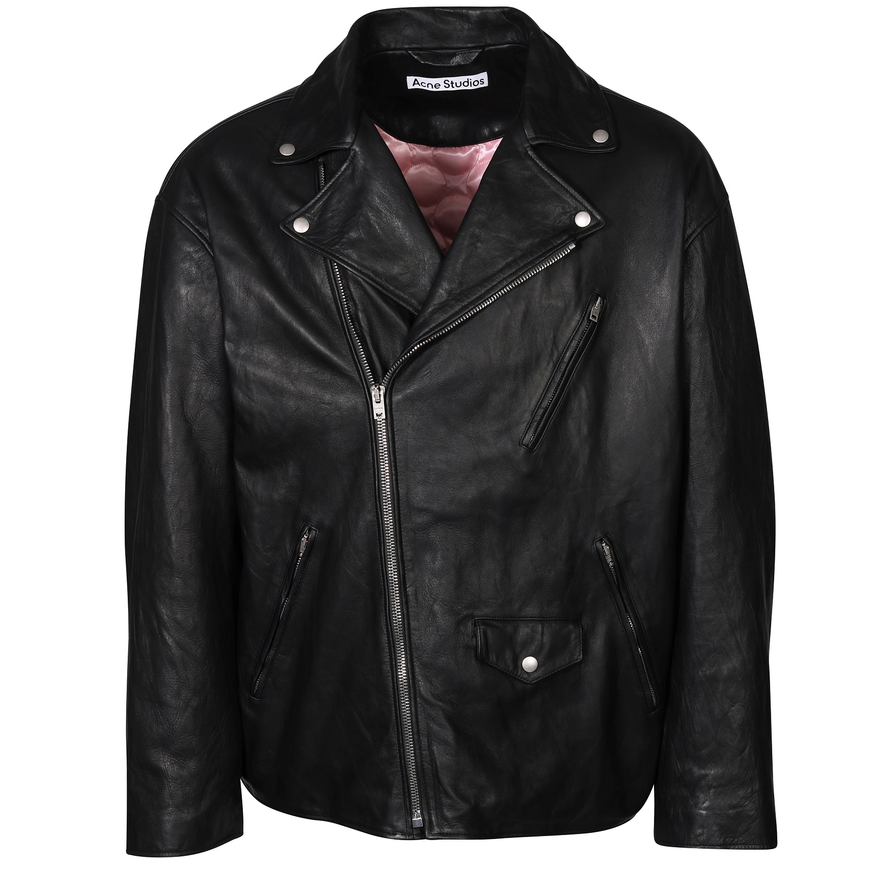 ACNE STUDIOS Vintage Leather Jacket in Black 48