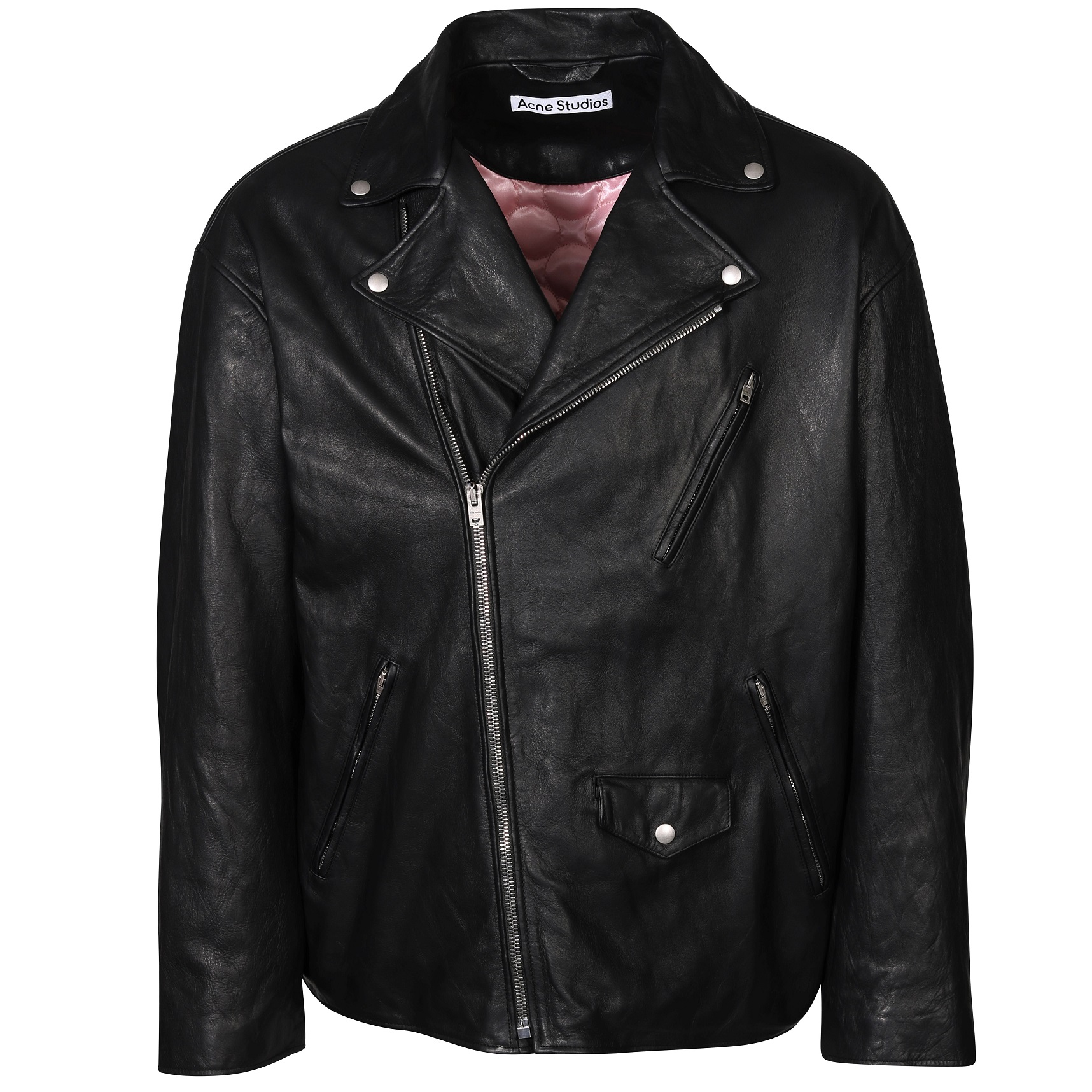 ACNE STUDIOS Vintage Leather Jacket in Black