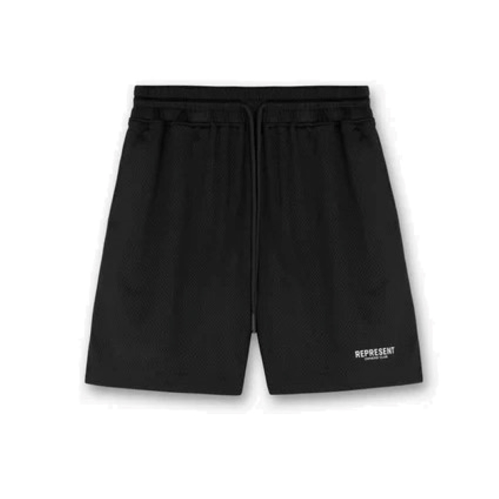 REPRESENT Owners Club Mesh Short in Black M