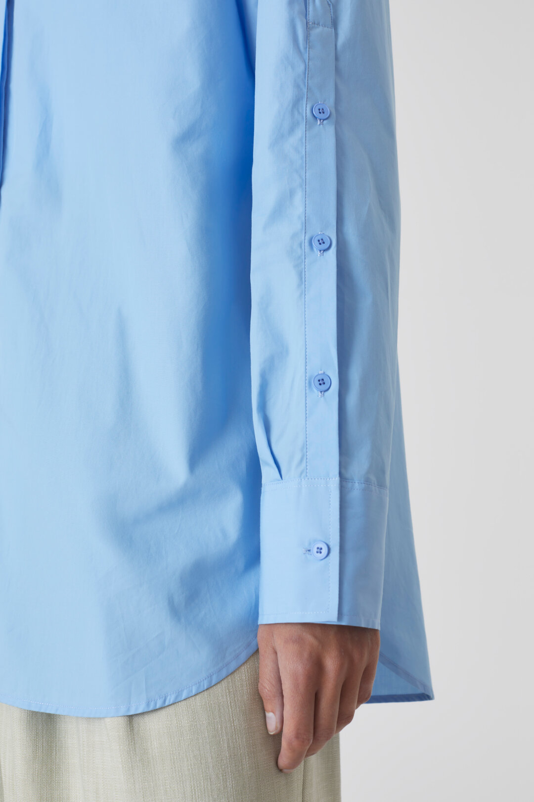 CLOSED Placket Detail Shirt in Blue Morning Sky