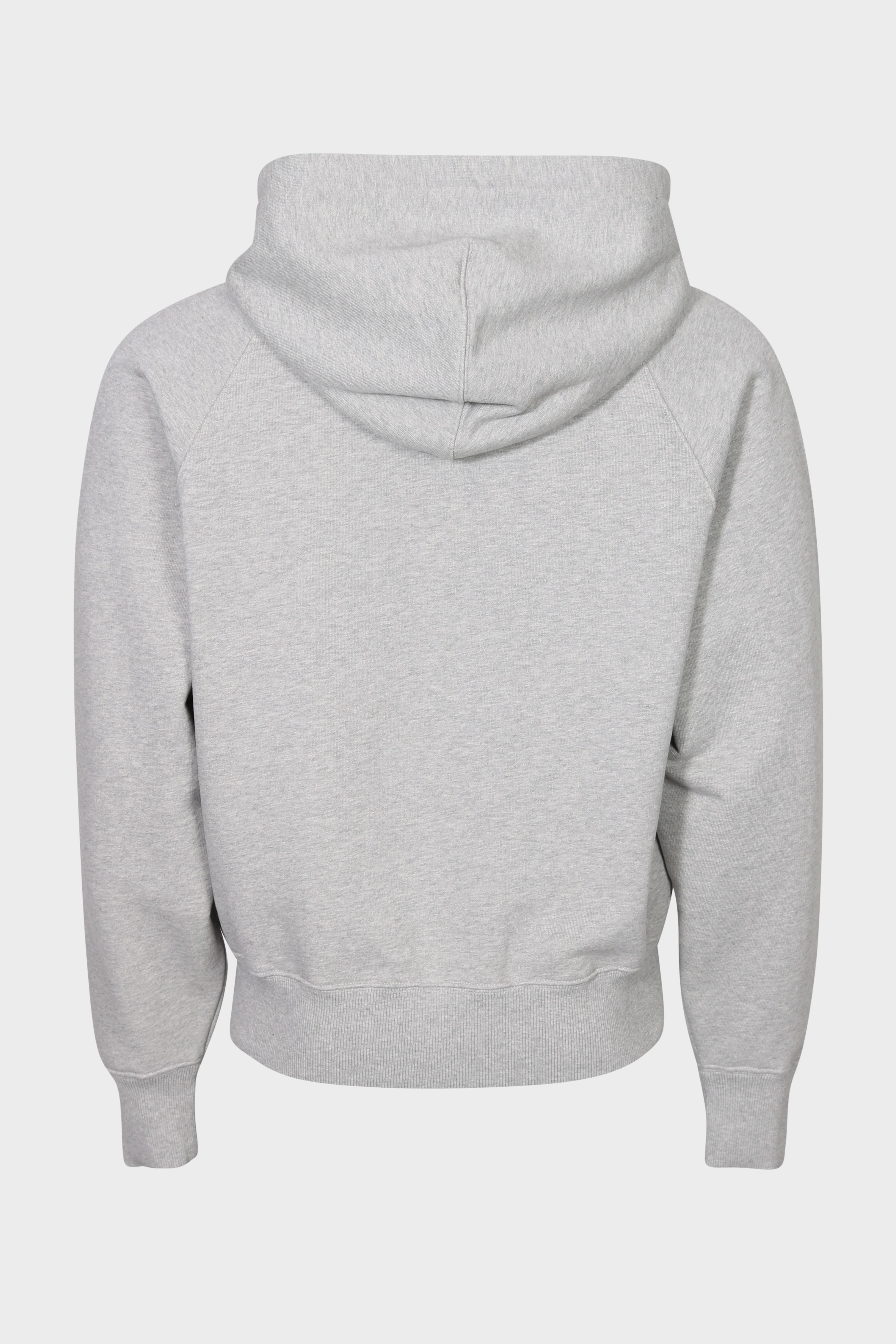 AMI PARIS de Coeur Zip Hoodie in Heather Ash Grey S