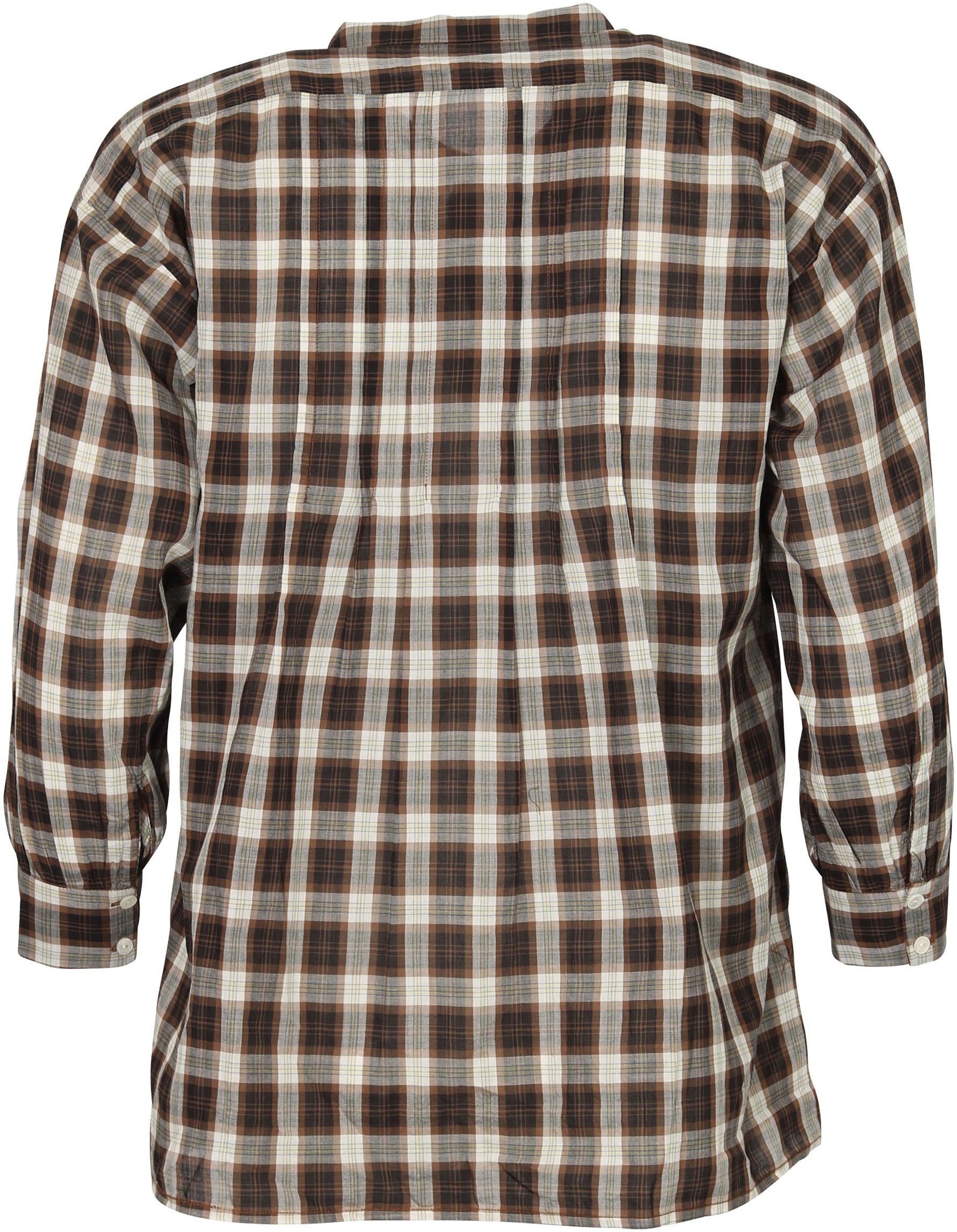 Nili Lotan Myra Shirt Mocha Plaid