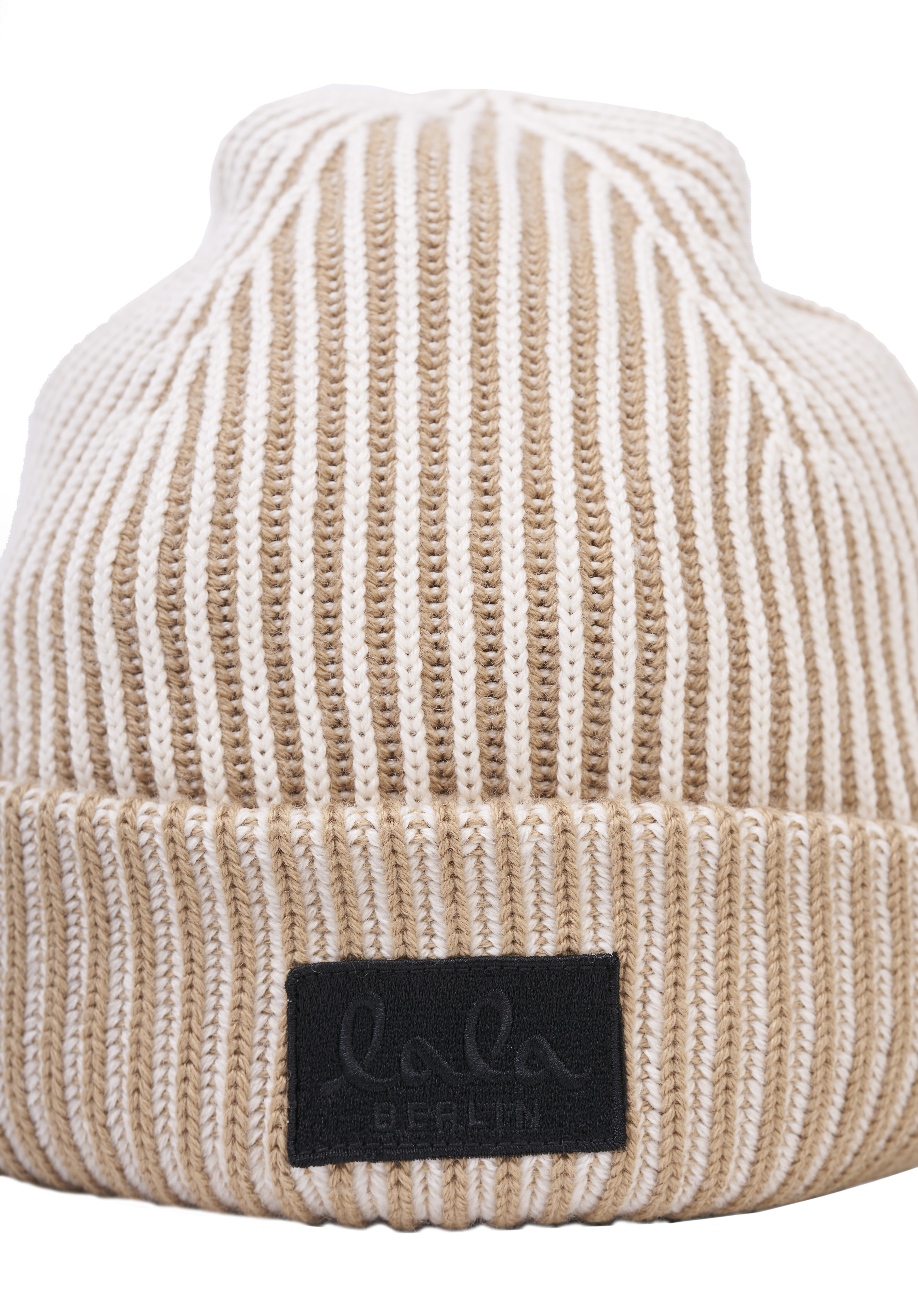 Lala Berlin Cap Lines in Desert Beige