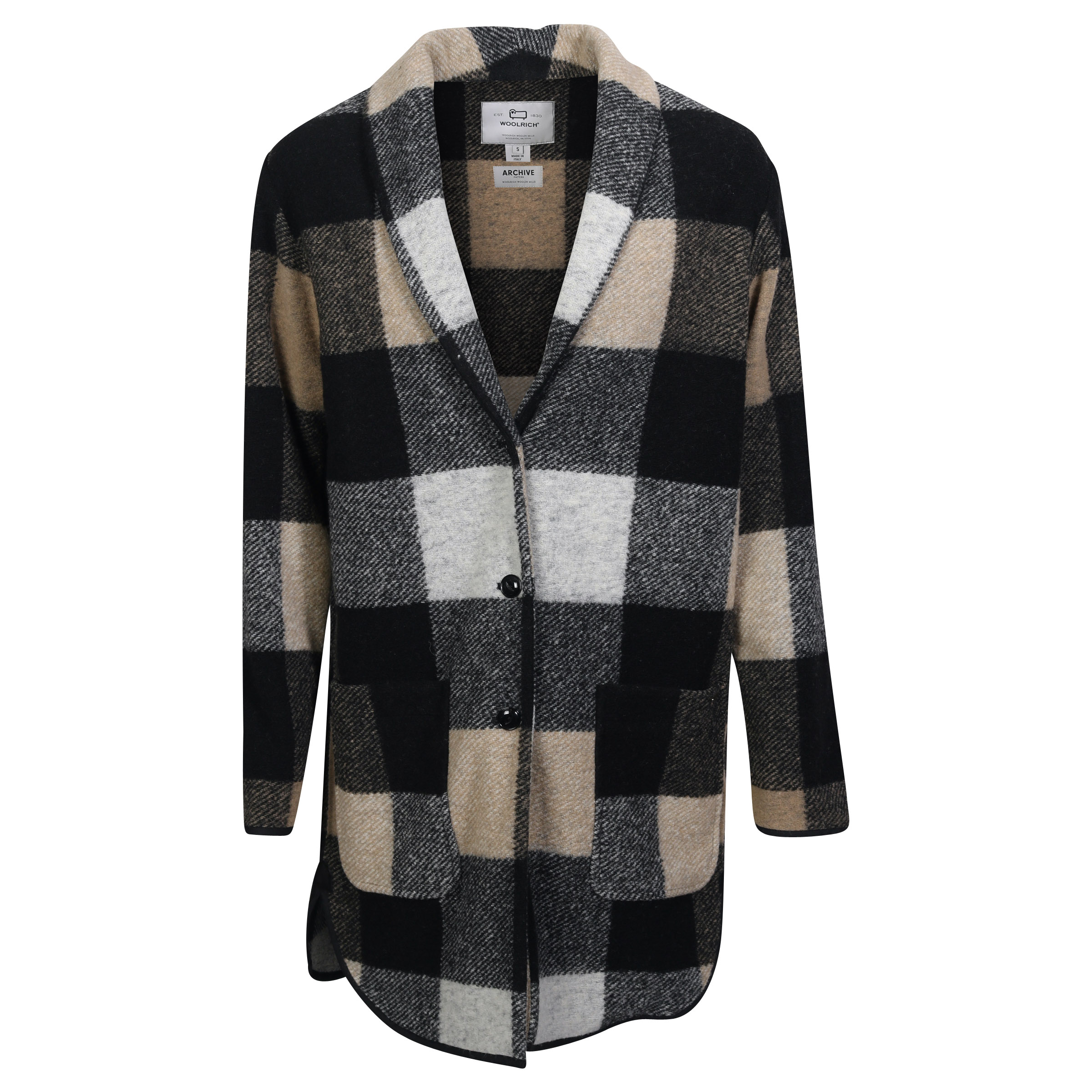 Woolrich Gentry Coat Gold Black Buffalo