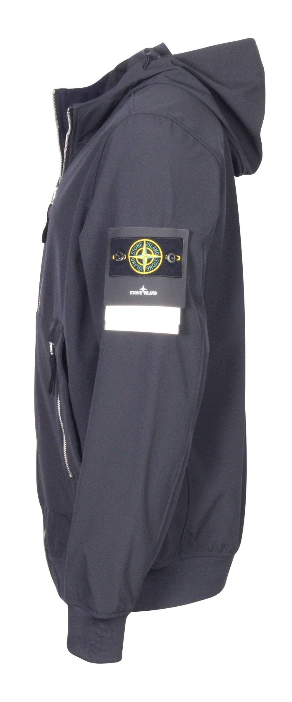 Stone Island Hooded Light Soft Shell Jacket Navy E-Dye Technologie