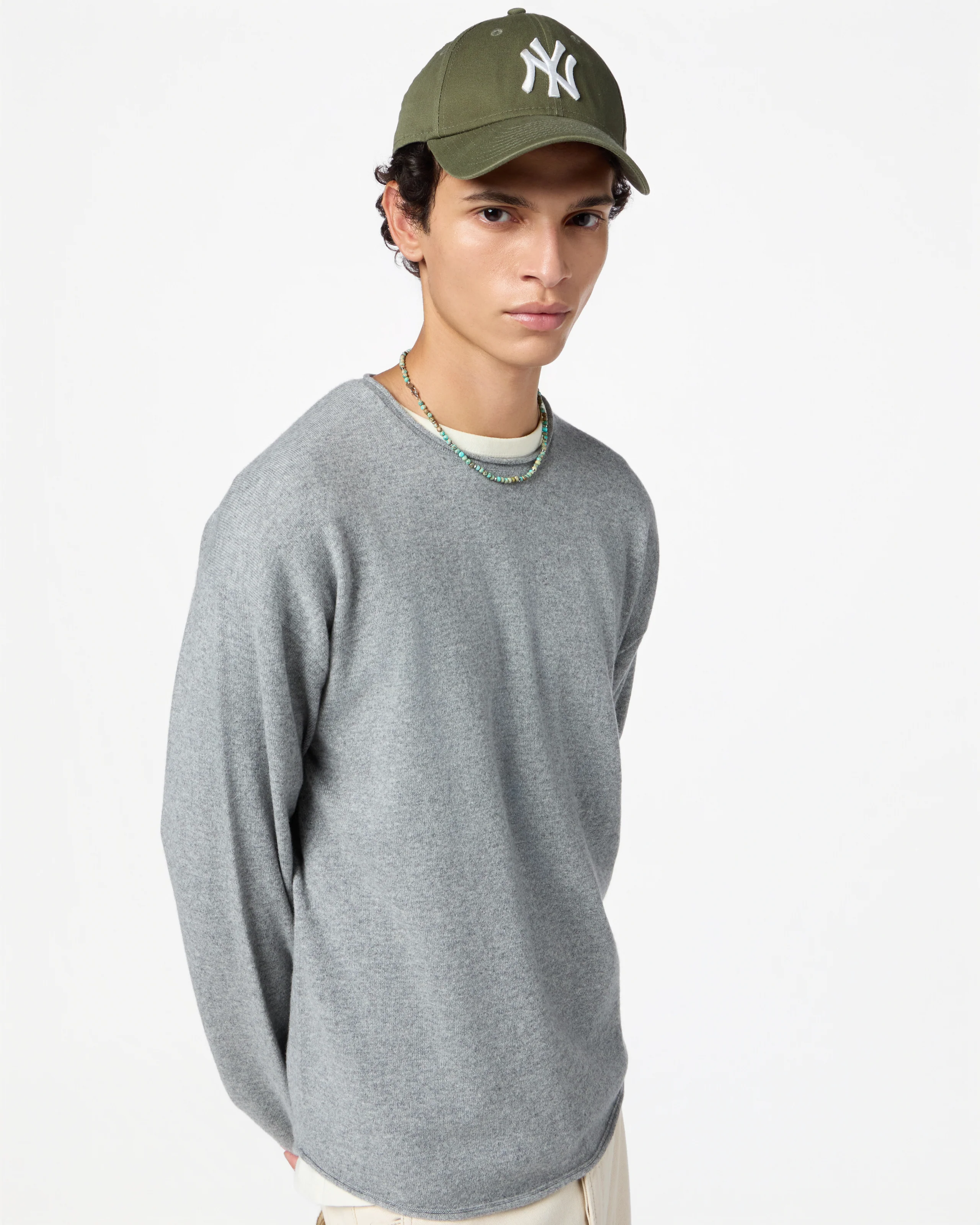 GUEST IN RESIDENCE Oversize Cashmere Pullover in Heather Grey