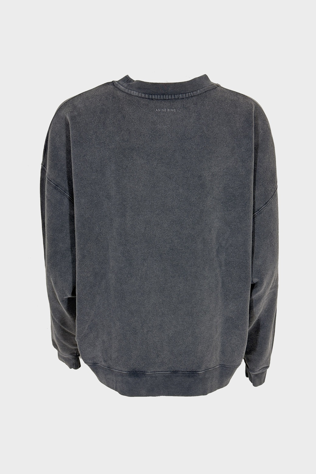 ANINE BING Oversize Sweatshirt NY in Washed Black