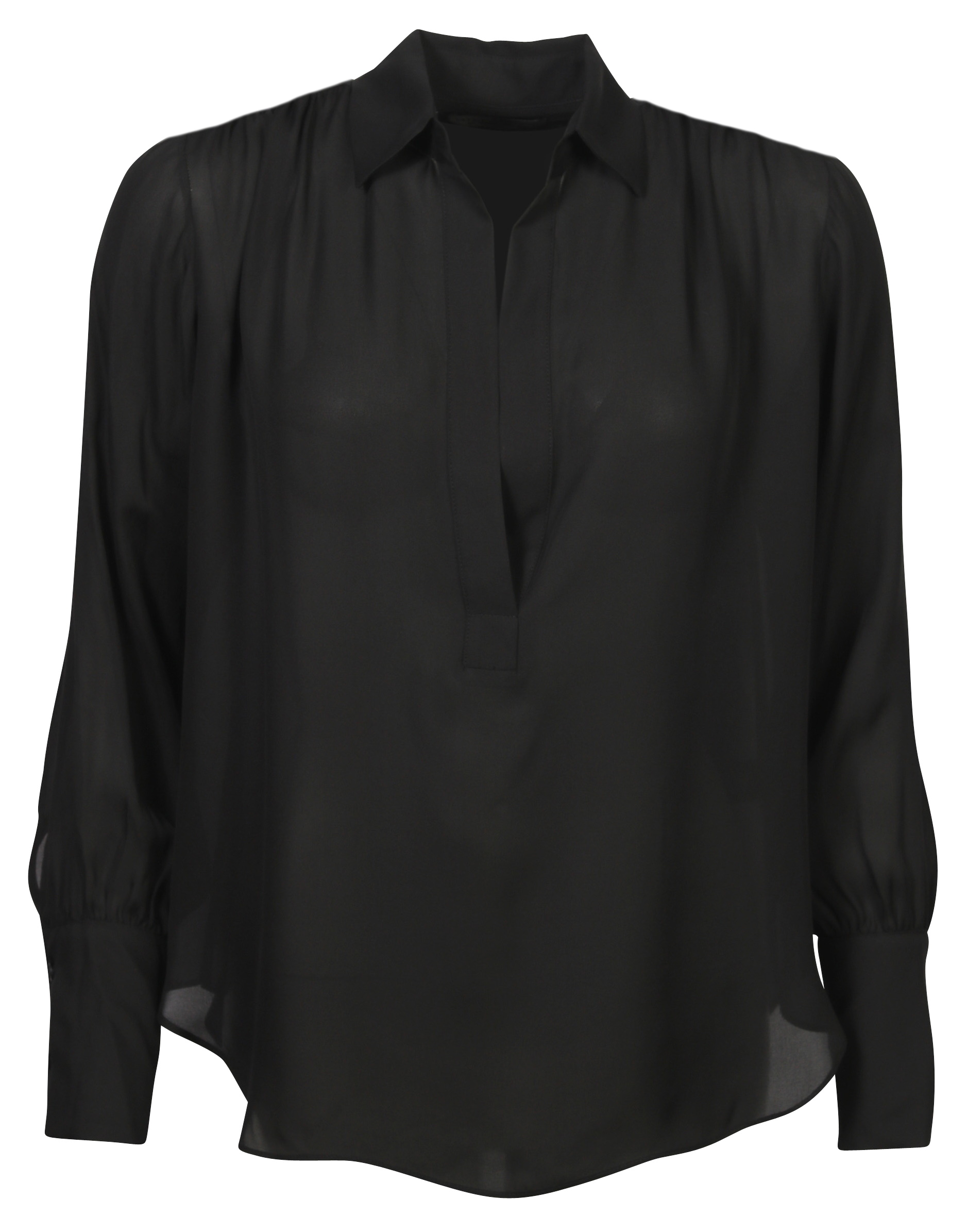 Nili Lotan Silk Shirt Colleen Black