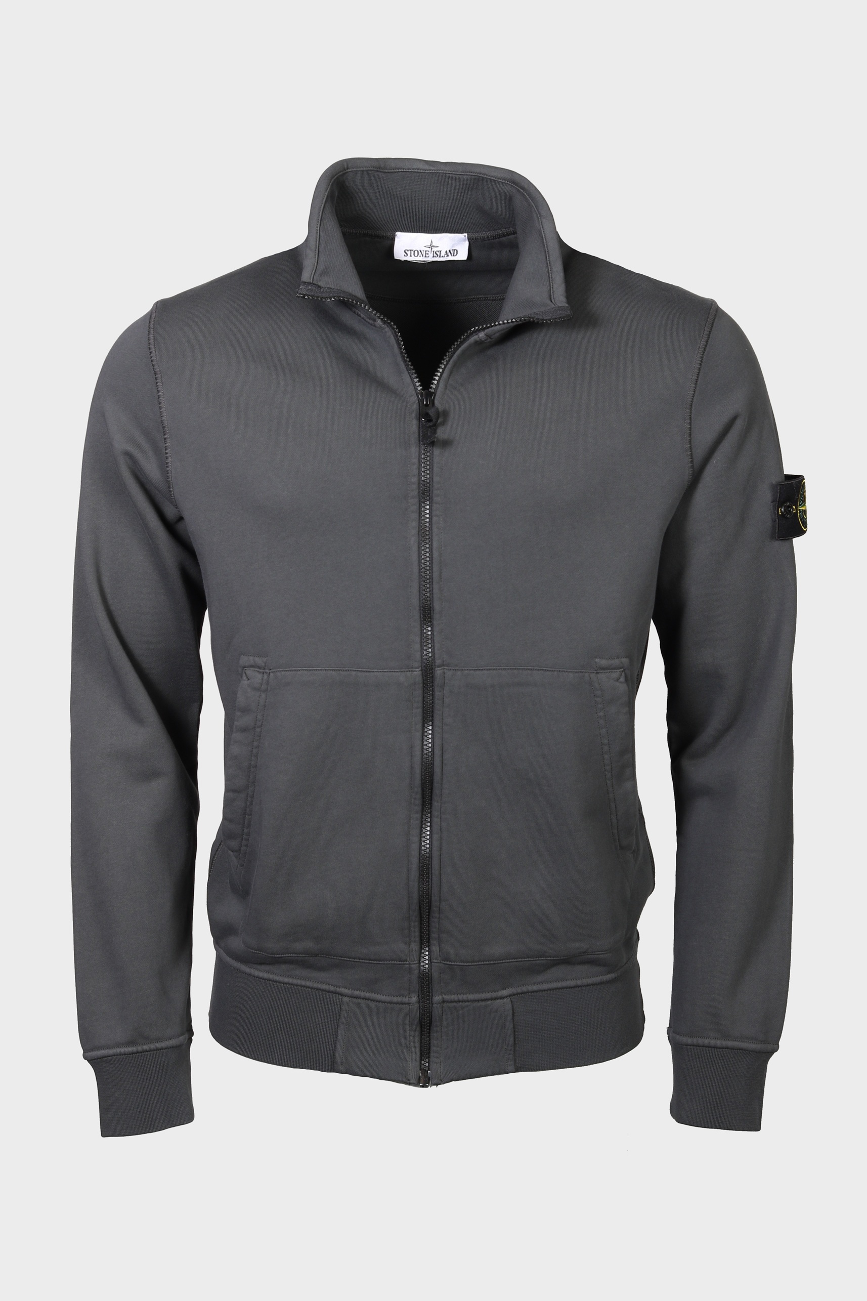 STONE ISLAND Zip Sweatshirt in Dark Grey XXL