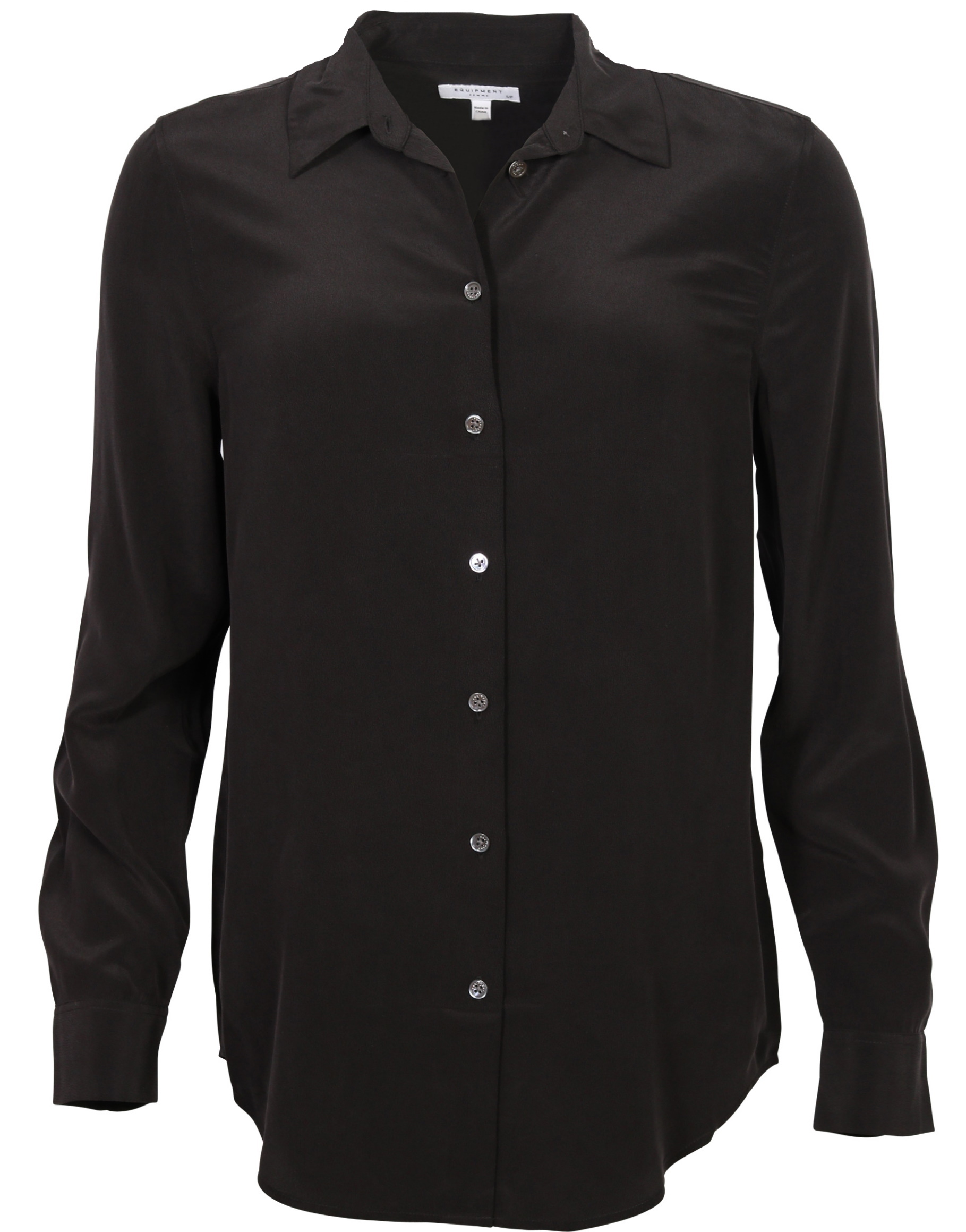 Equipment Essentiel Silk Shirt Black