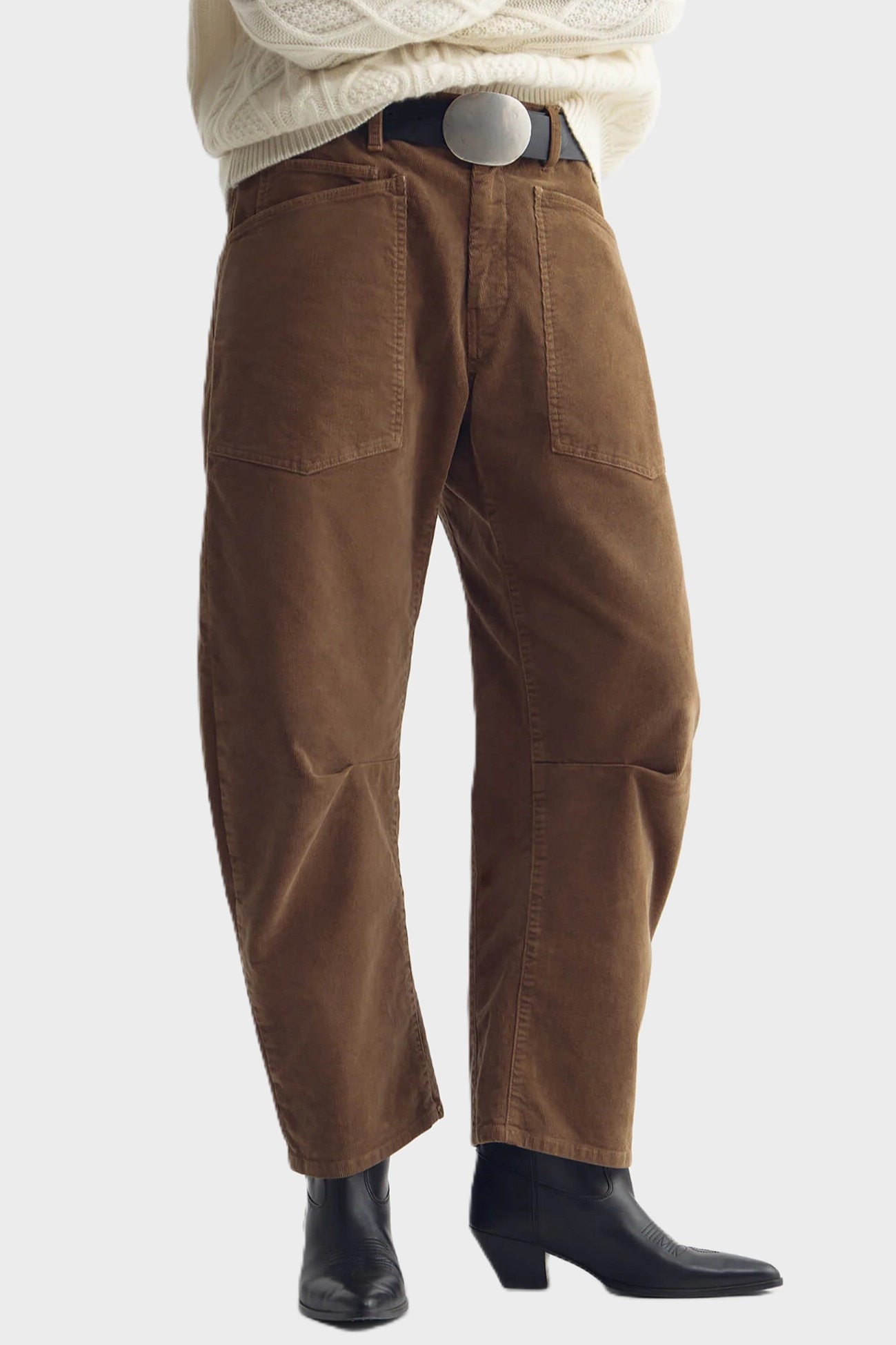 NILI LOTAN Shon Corduroy Pant in Hazelnut