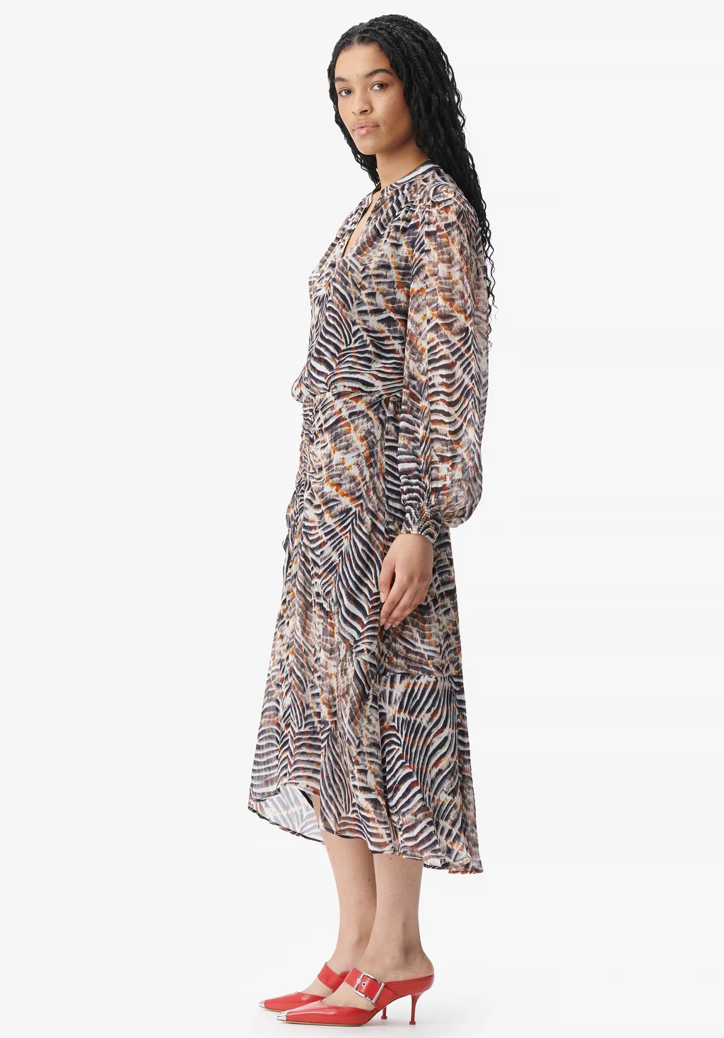 LALA BERLIN Dress Delio in Zebra Shibori XS