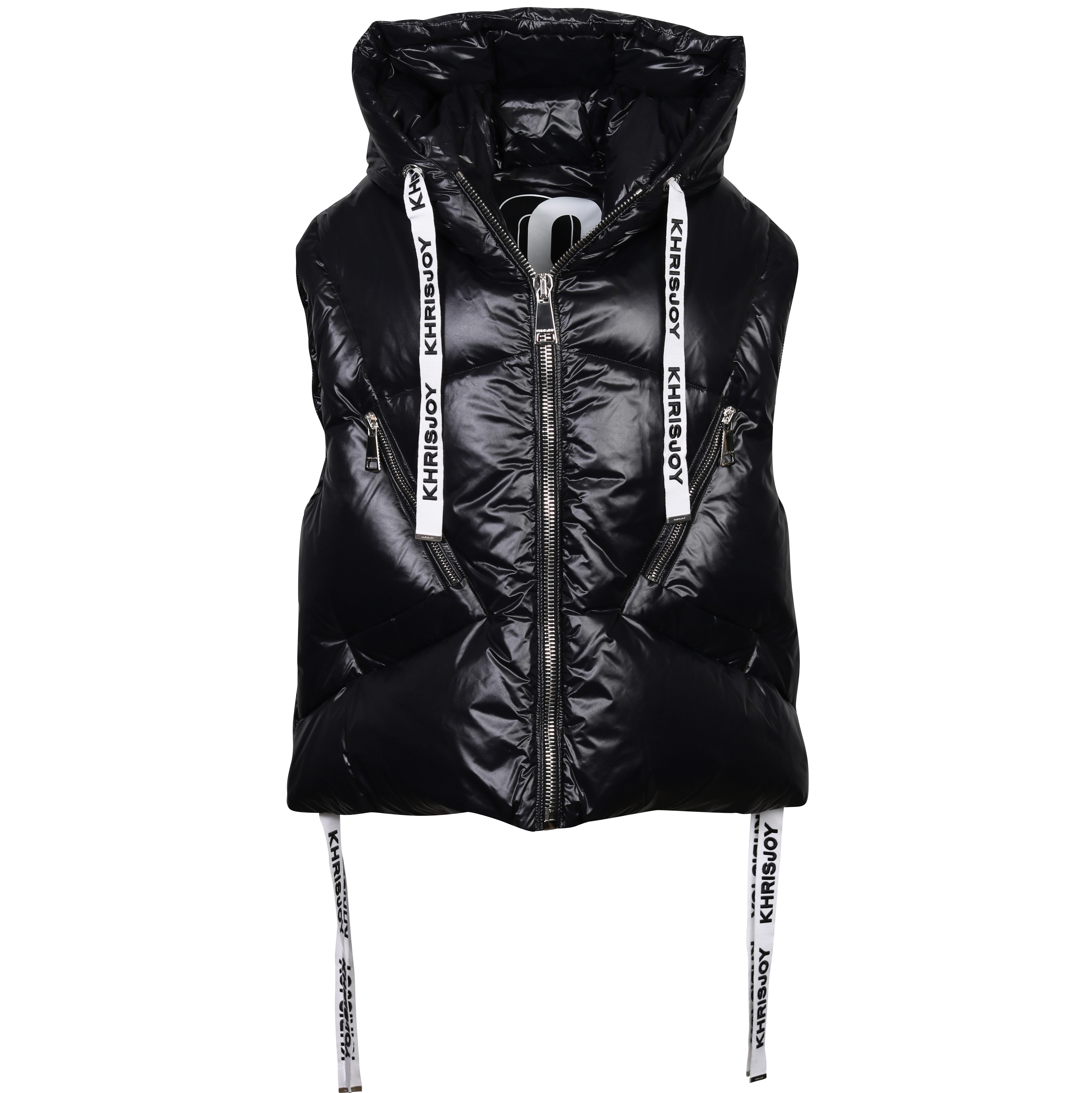 Khrisjoy Iconic Puffer Vest in Shiny Black S / 01